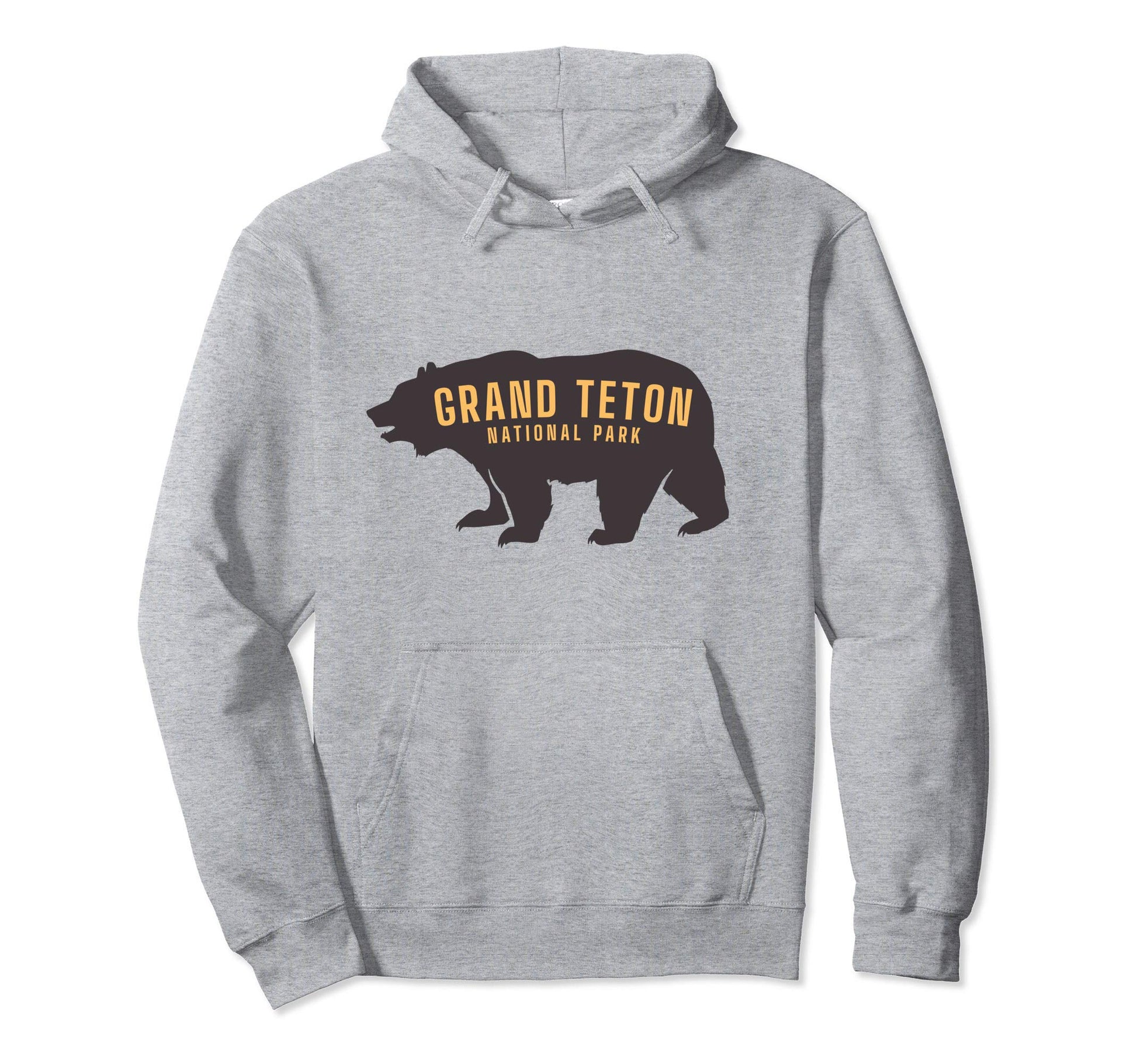 Grand Teton National Park Bear Souvenir Hoodie - Graphic Print Men Women - T-Shirt, Sweatshirt, Hoodie
