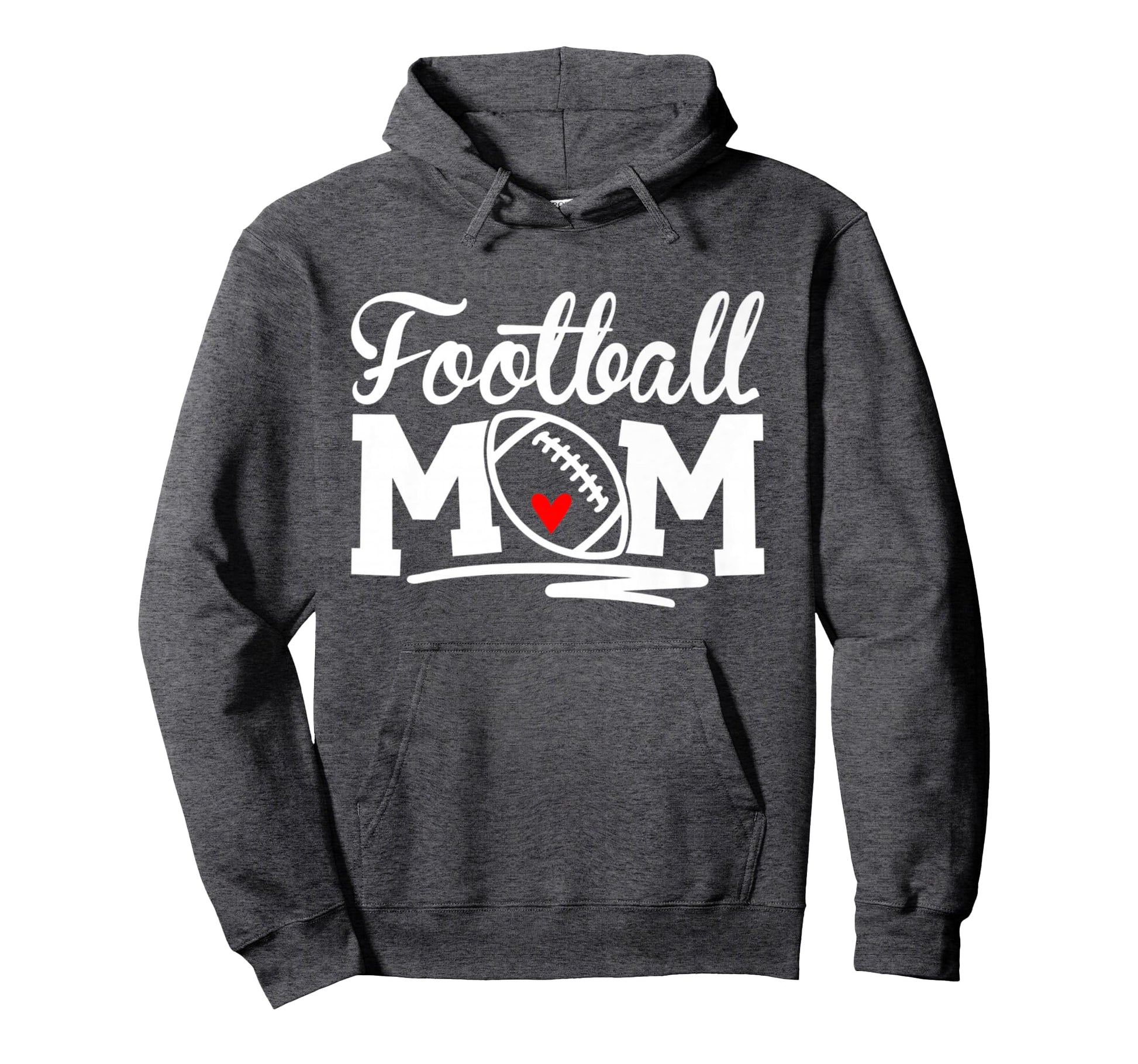 Football Mom Leopard Football Love Hoodie - Casual Everyday Wear Men Women - T-Shirt, Sweatshirt, Hoodie