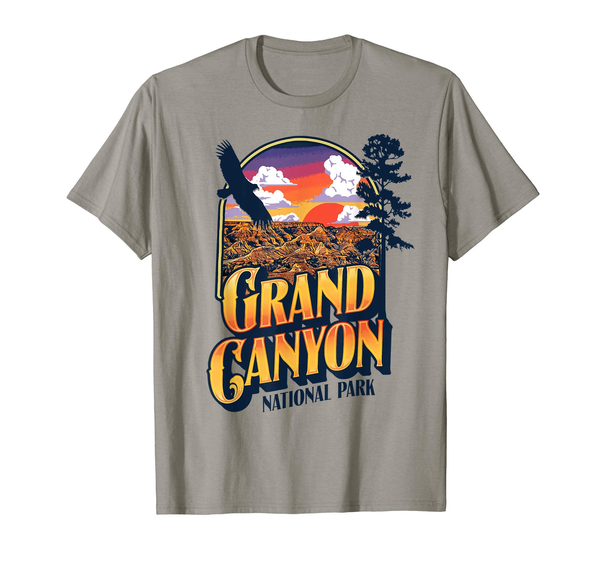 Grand Canyon National Park Arizona 80S T-Shirt - Minimalist Print Unisex - T-Shirt, Sweatshirt, Hoodie