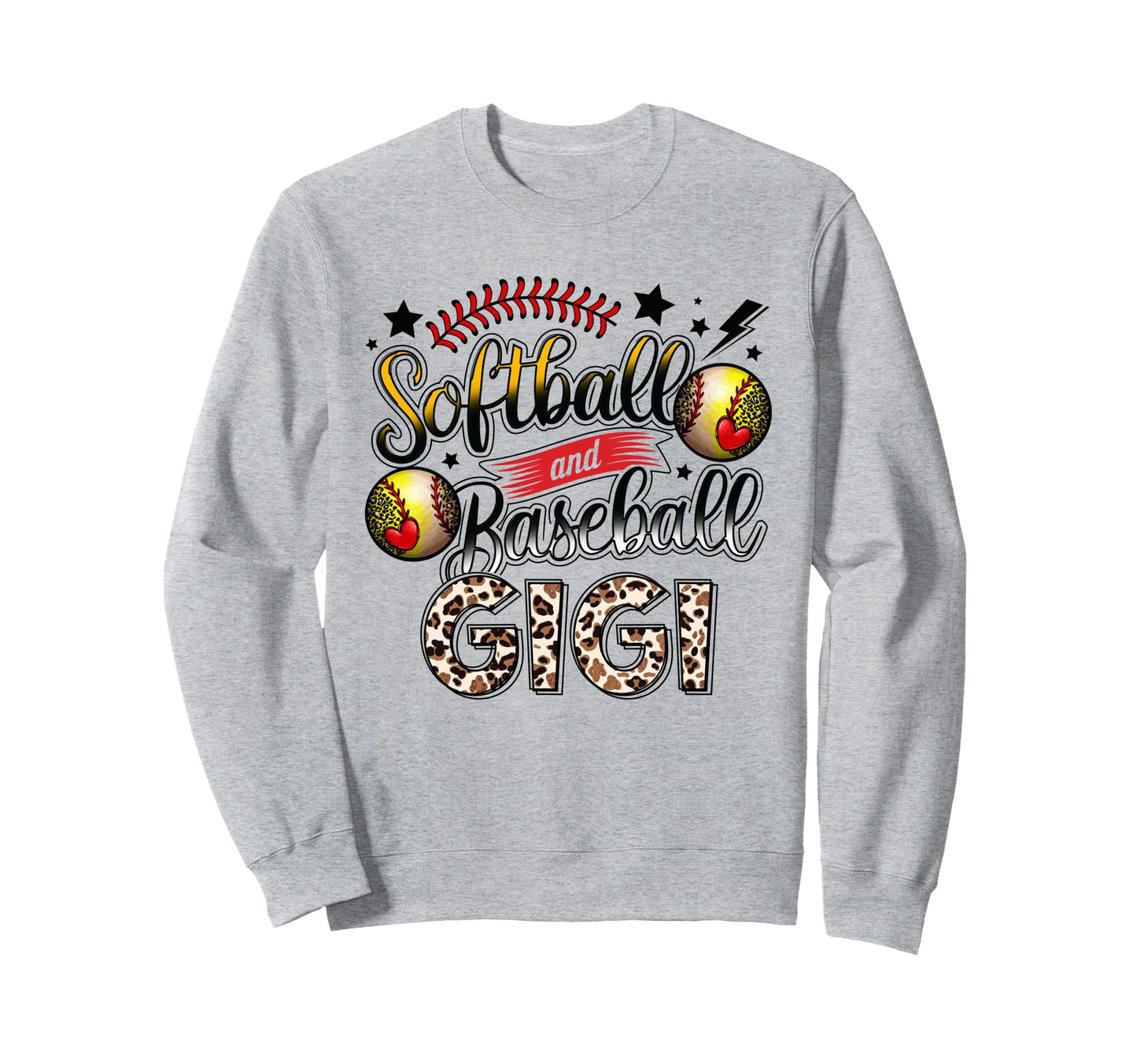 Baseball And Softball Gigi Sweatshirt - Fun Novelty Design for Adults - T-Shirt, Sweatshirt, Hoodie
