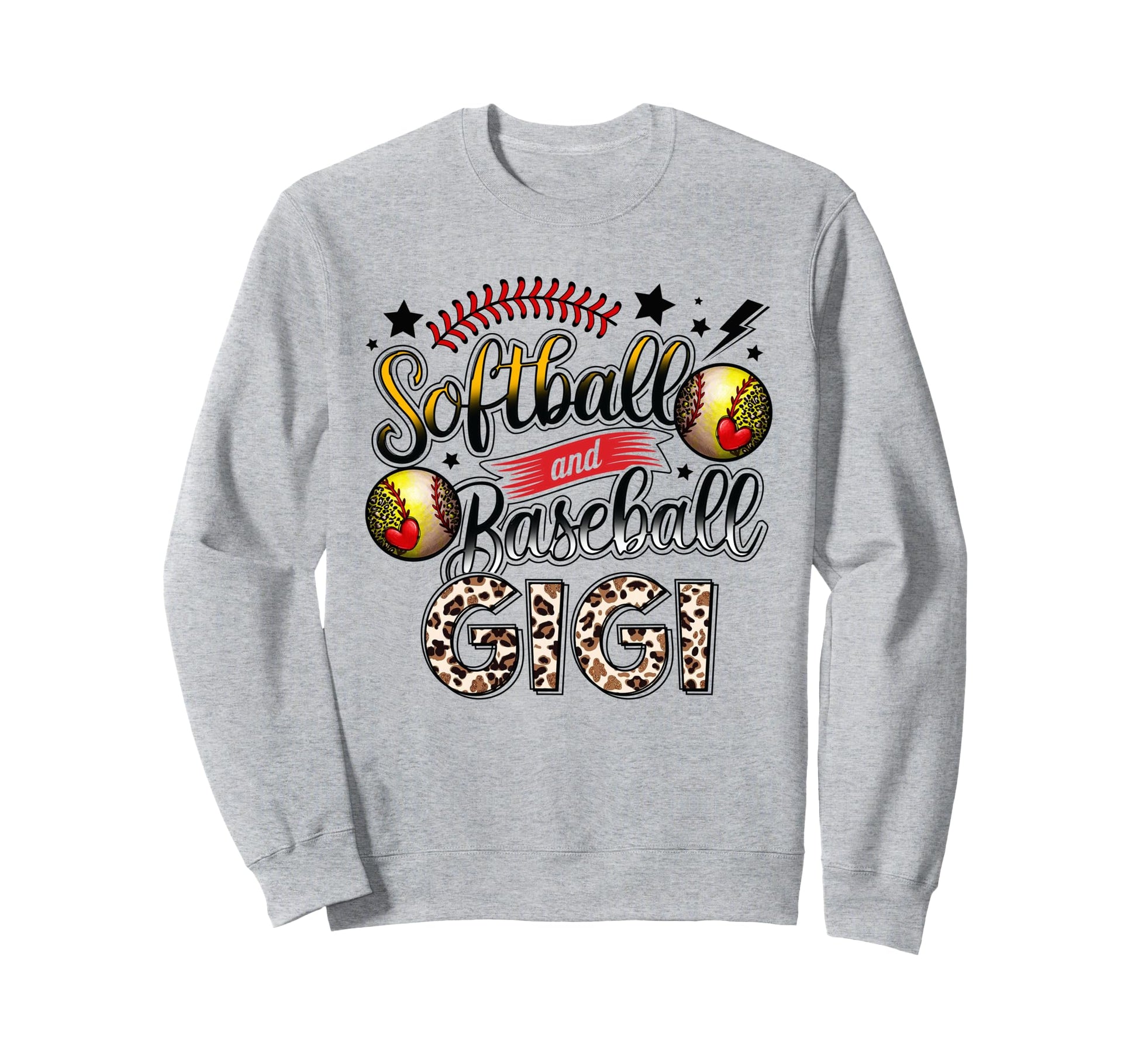 Baseball And Softball Gigi Sweatshirt - Fun Novelty Design for Adults - T-Shirt, Sweatshirt, Hoodie