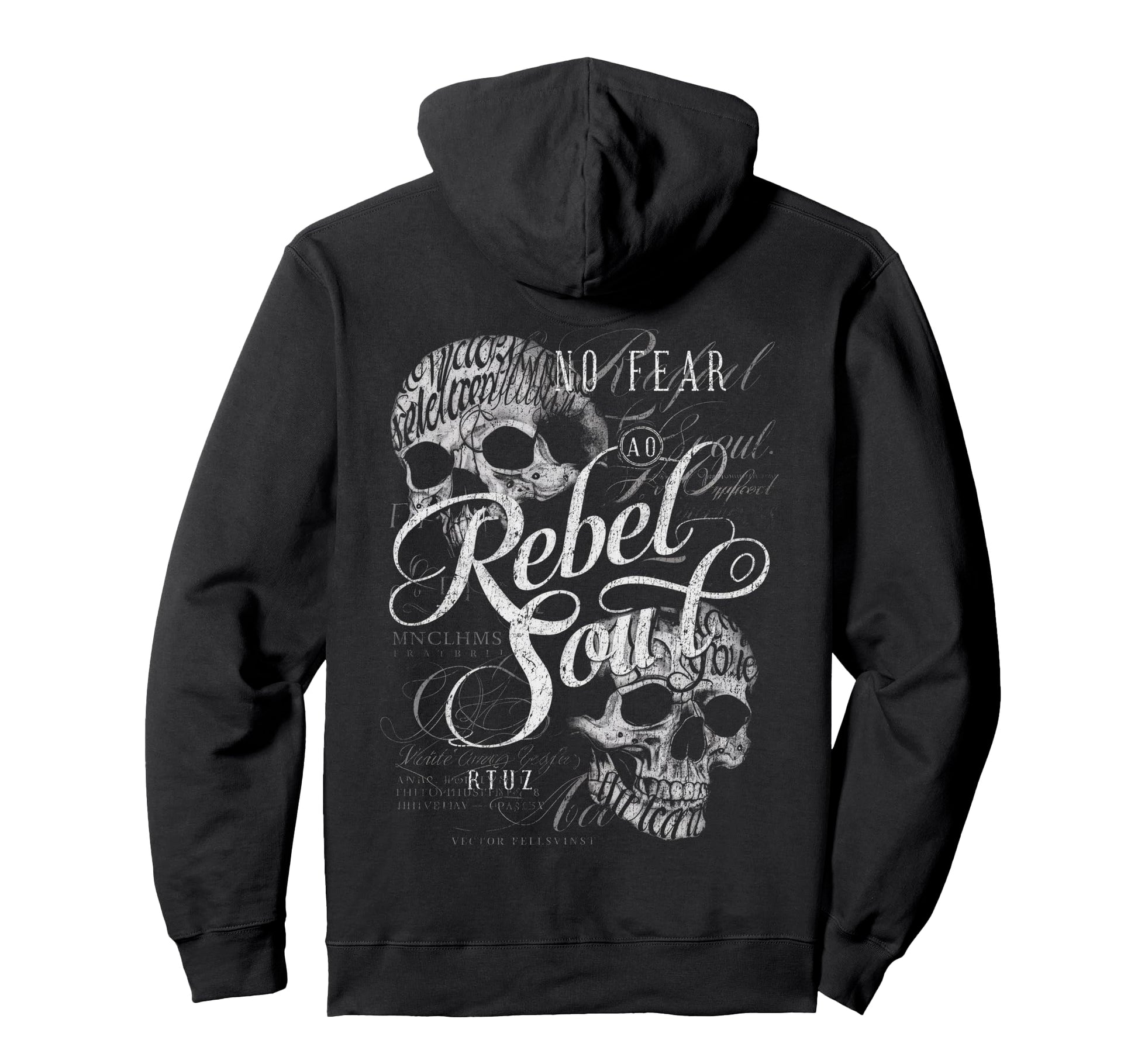 Back Y2K Streetwear Skull Hoodie - Graphic Print Men Women - T-Shirt, Sweatshirt, Hoodie