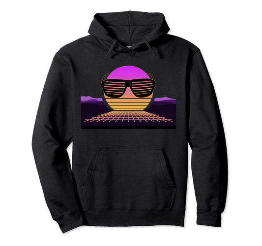80S Digital Vaporwave Synthwave Outrun Hoodie - Streetwear Style Men Women - T-Shirt, Sweatshirt, Hoodie