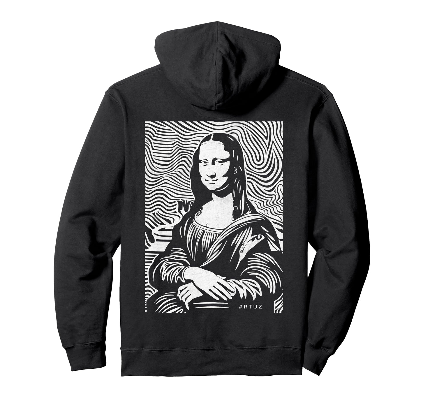 Mona Lisa Art Y2K Back Streetwear Hoodie - Streetwear Style Unisex - T-Shirt, Sweatshirt, Hoodie