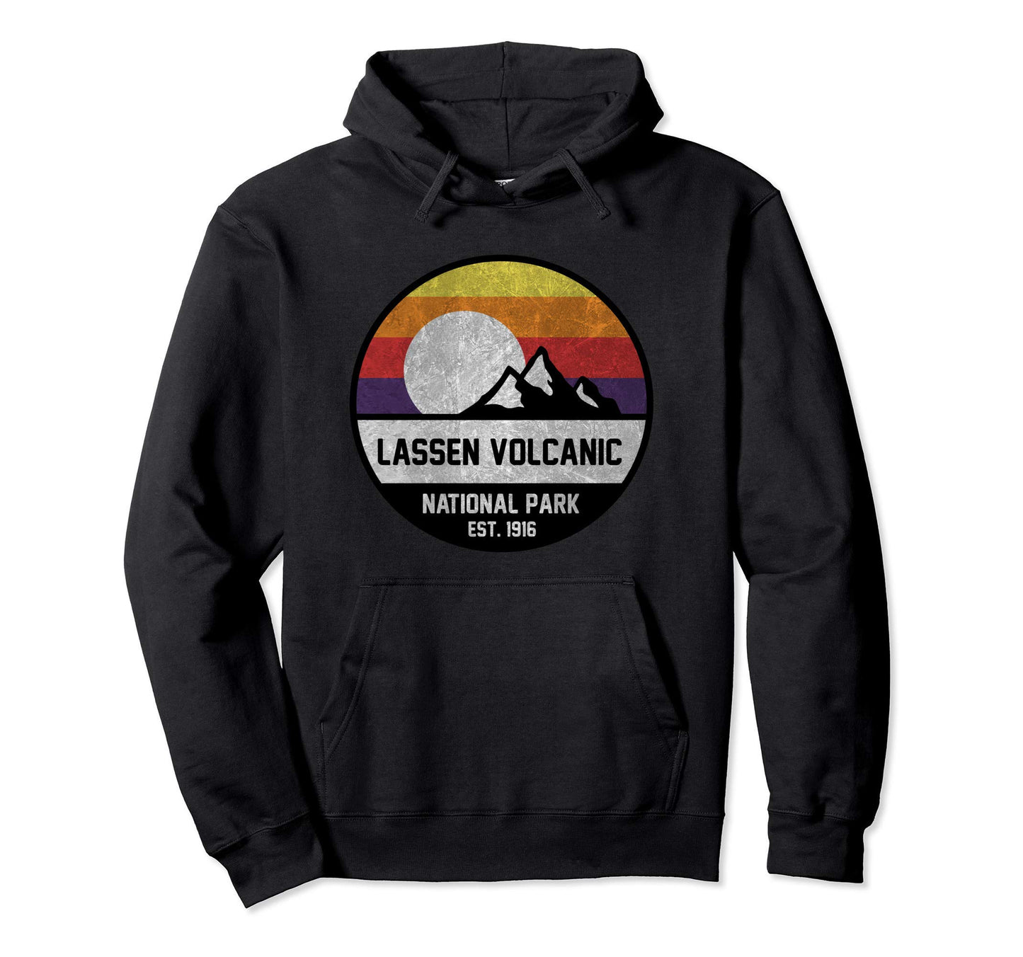Lassen Volcanic National Park Mountain Hoodie - Unique Graphic for Adults - T-Shirt, Sweatshirt, Hoodie
