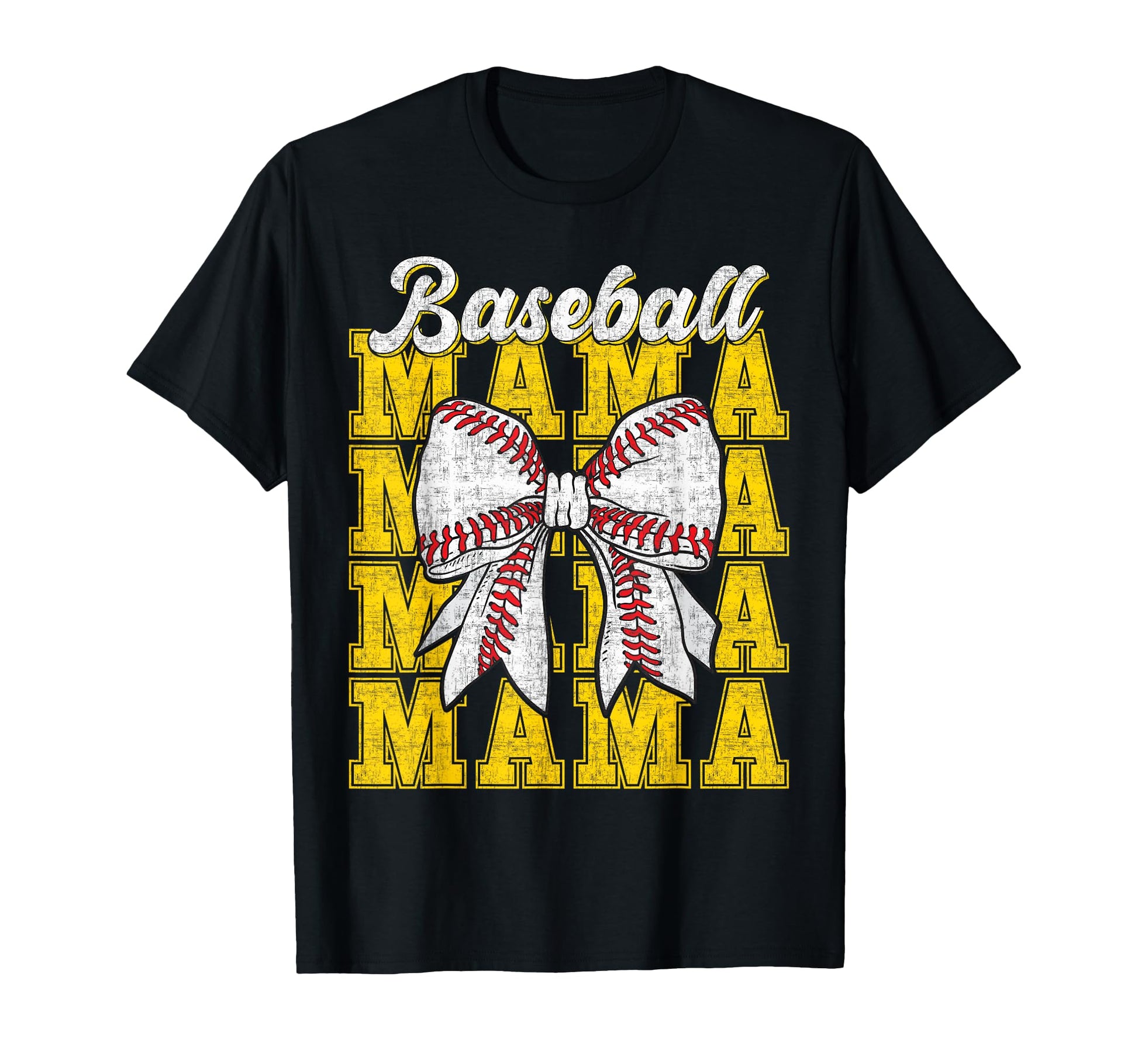 Baseball Mama Coquette Bow Game Day T-Shirt - Custom Art Print Unisex - T-Shirt, Sweatshirt, Hoodie