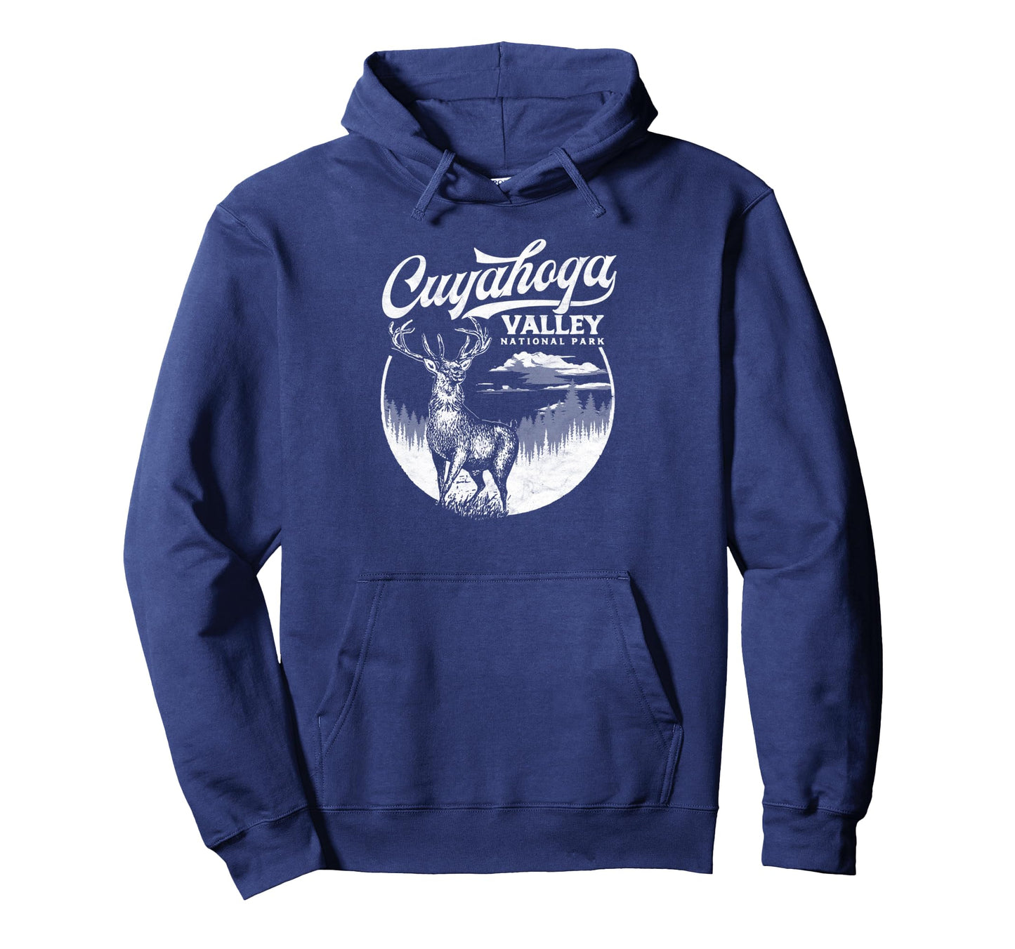 Cuyahoga Valley National Park Stag Hoodie - Custom Art Print Unisex - T-Shirt, Sweatshirt, Hoodie