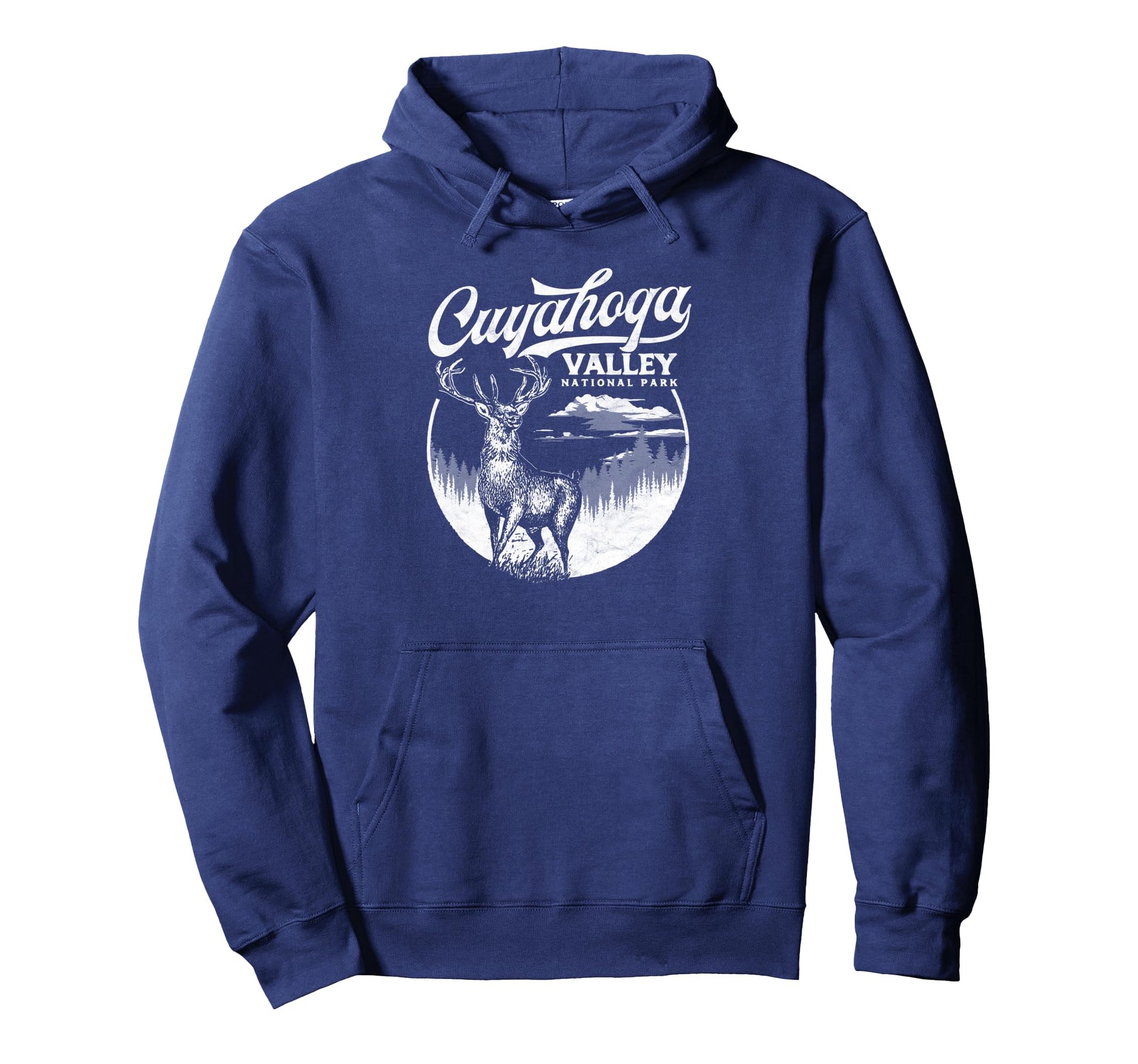 Cuyahoga Valley National Park Stag Hoodie - Custom Art Print Unisex - T-Shirt, Sweatshirt, Hoodie