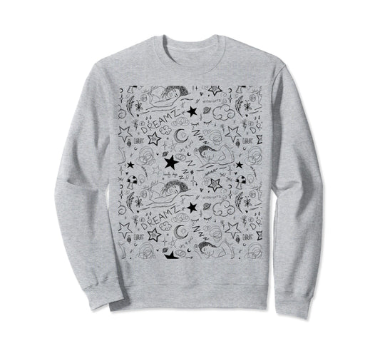 Aesthetic Minimalist Drawing Female Sweatshirt - Trendy Graphic Unisex - T-Shirt, Sweatshirt, Hoodie