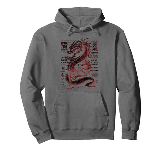 Aesthetic Dragon Streetwear Hoodie - Aesthetic Graphic Unisex - T-Shirt, Sweatshirt, Hoodie