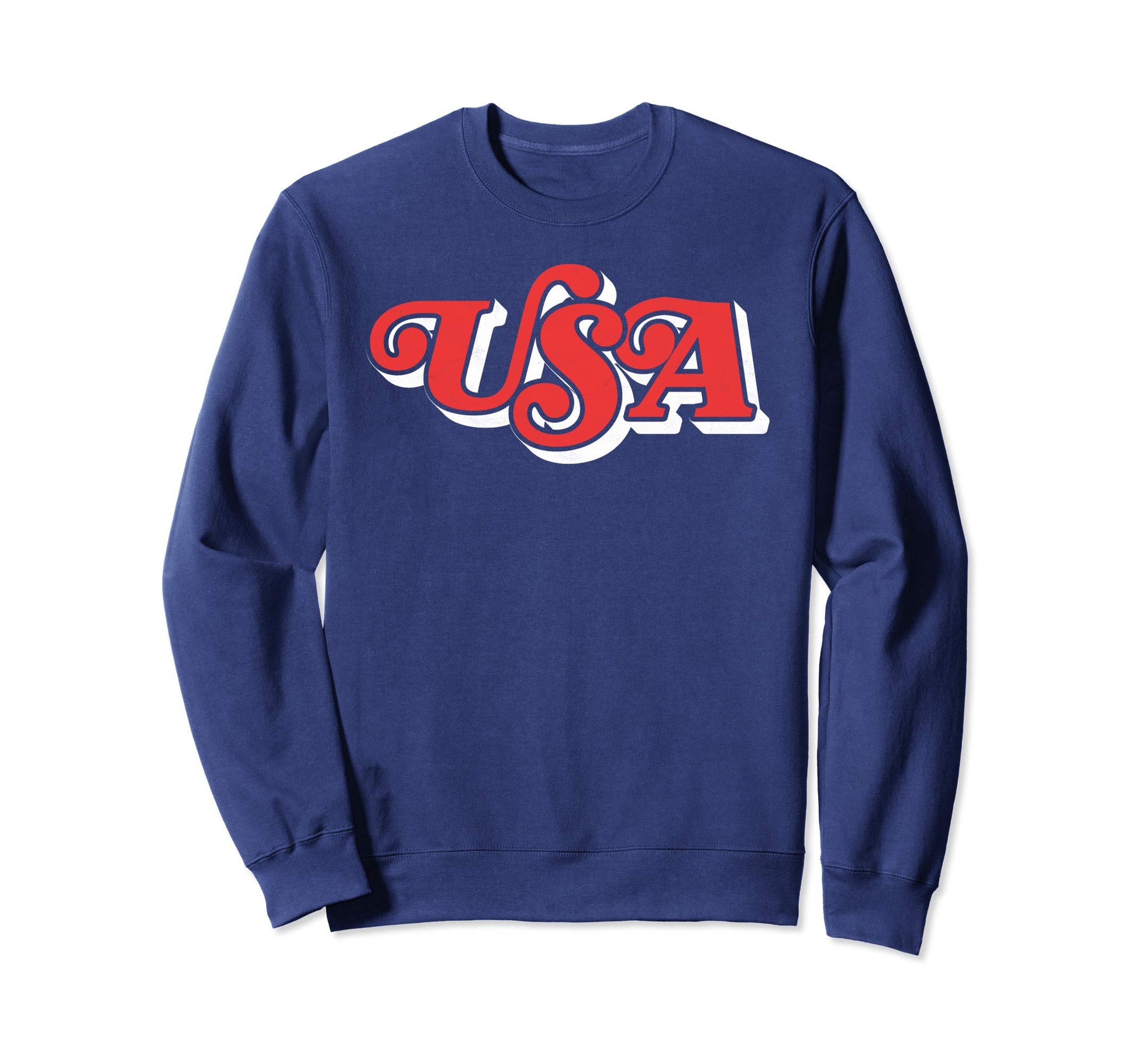 Usa Typography Patriotic 4Th July Sweatshirt - Streetwear Style Unisex - T-Shirt, Sweatshirt, Hoodie