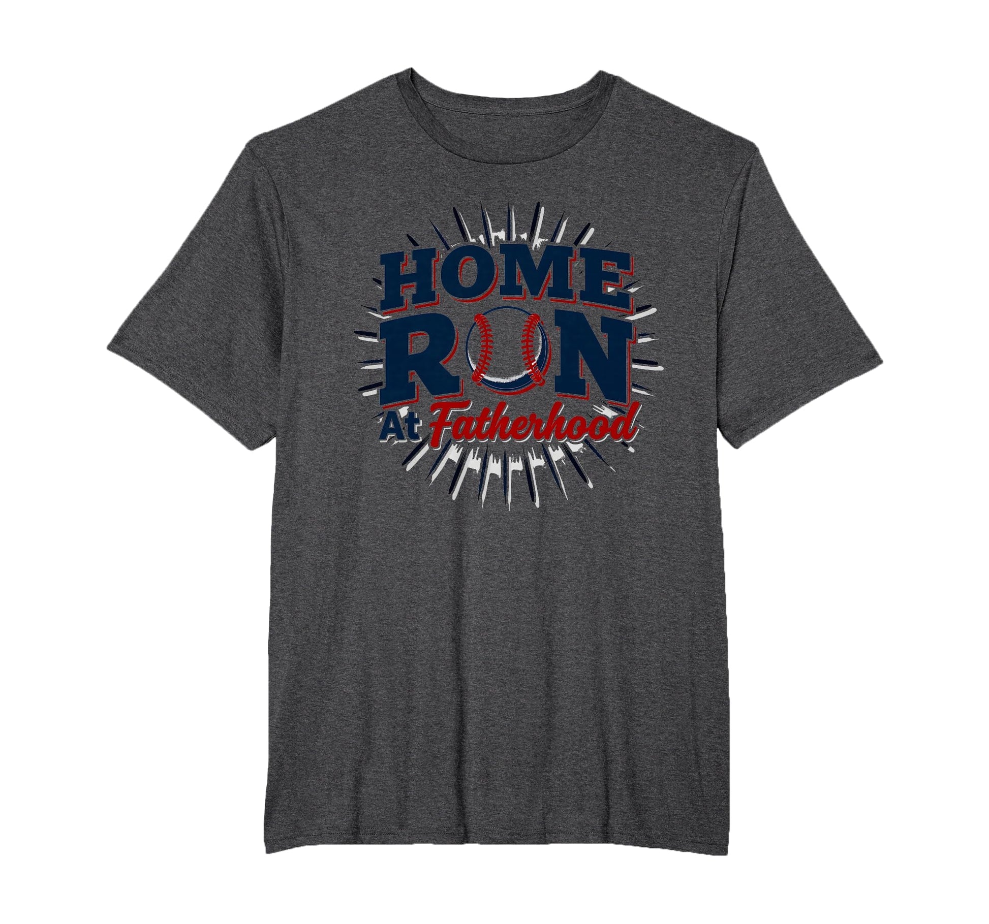 Baseball Dad Home Run Fatherhood Mens T-Shirt - Novelty Apparel Men Women - T-Shirt, Sweatshirt, Hoodie