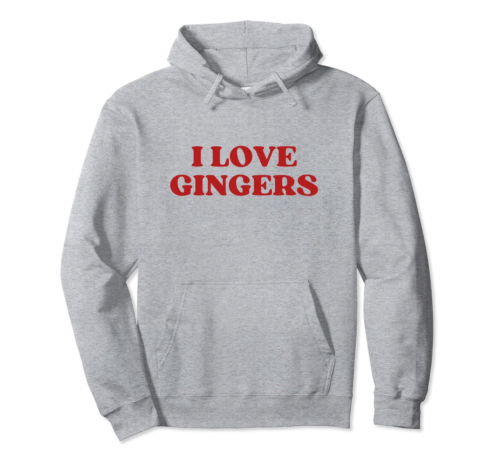 I Love Gingers Y2K Aesthetic Hoodie - Fun Novelty Design Men Women - T-Shirt, Sweatshirt, Hoodie