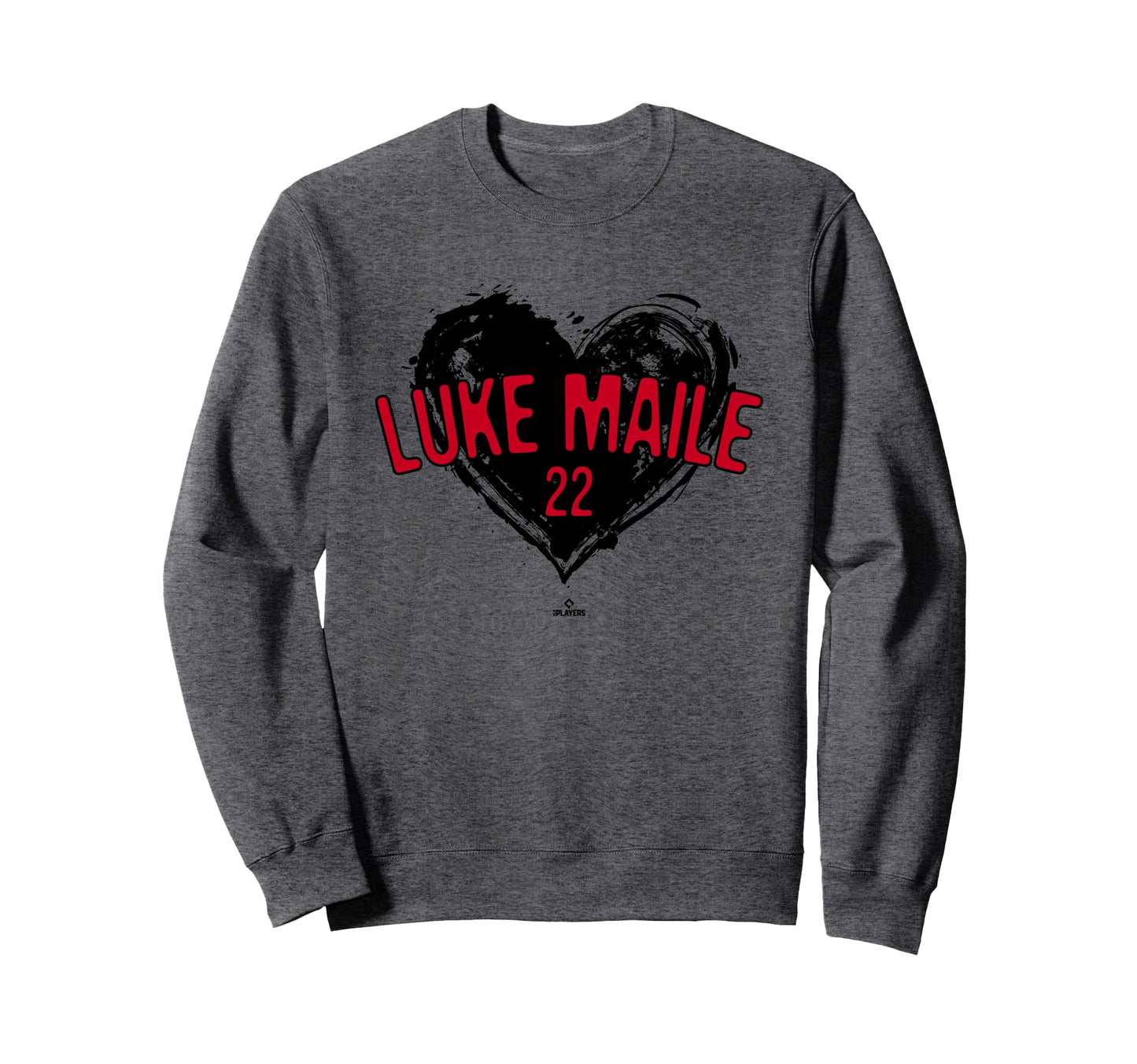 Distressed Heart Luke Maile Cincinnati Sweatshirt - Unique Graphic Unisex - T-Shirt, Sweatshirt, Hoodie