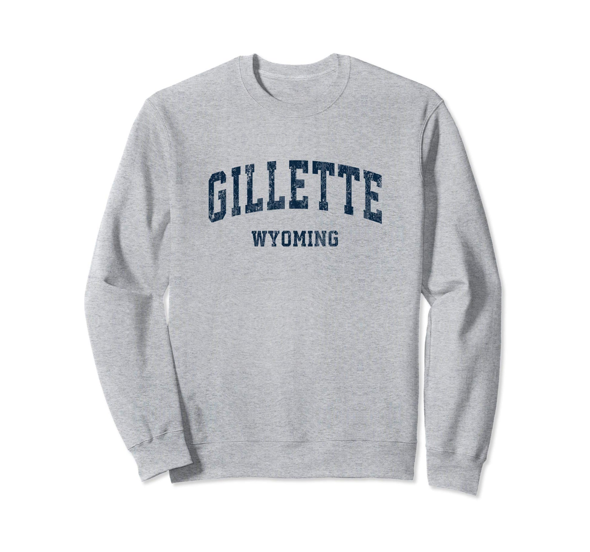 Gillette Wyoming Wy Varsity Sports Sweatshirt - Graphic Print for Adults - T-Shirt, Sweatshirt, Hoodie