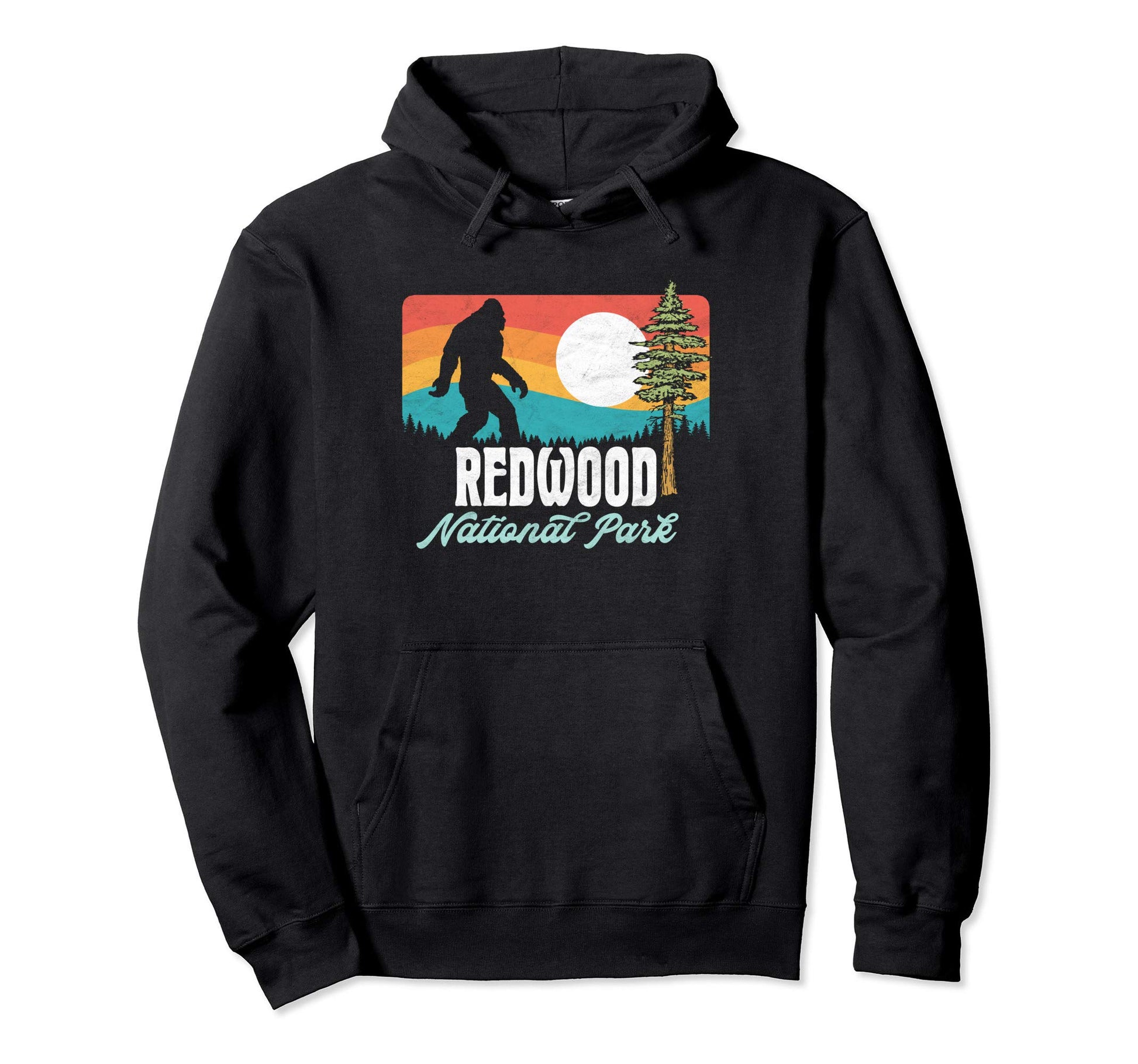 Redwood National Park Bigfoot Tree Hoodie - Casual Everyday Wear Men Women - T-Shirt, Sweatshirt, Hoodie