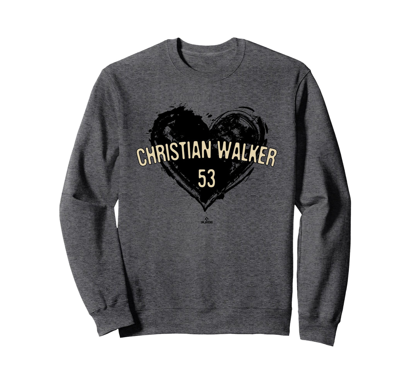 Distressed Heart Christian Walker Sweatshirt - Minimalist Print for Adults - T-Shirt, Sweatshirt, Hoodie