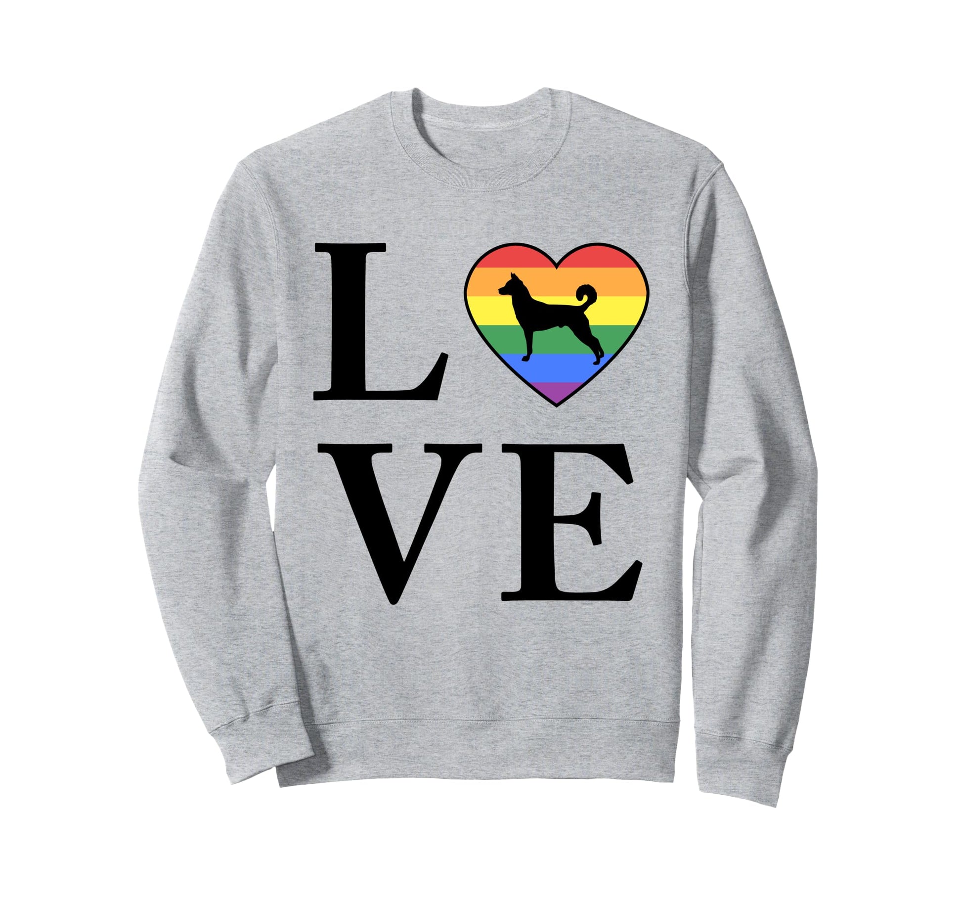 Dog Breed Canaan Word Love Typography Sweatshirt - Graphic Print for Adults - T-Shirt, Sweatshirt, Hoodie
