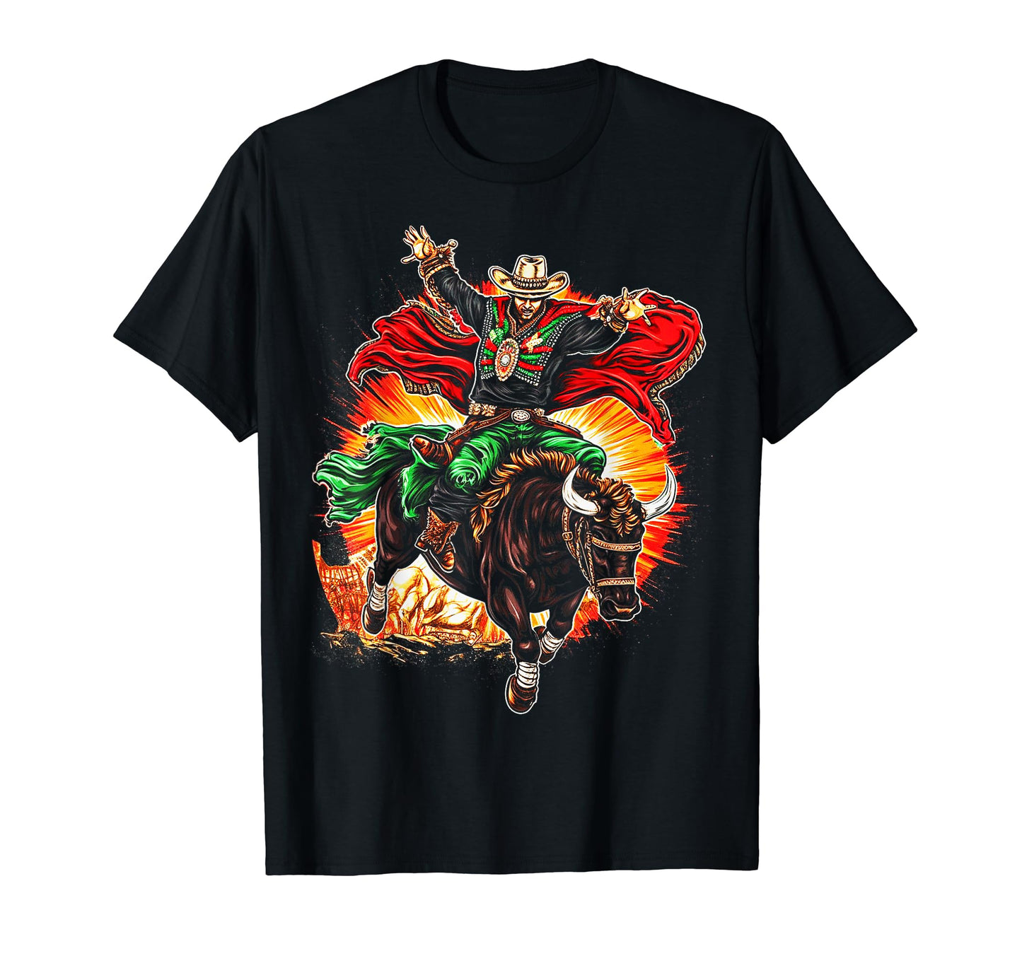 Cowboy Rodeo Horse Riding Usa T-Shirt - Casual Everyday Wear Men Women - T-Shirt, Sweatshirt, Hoodie