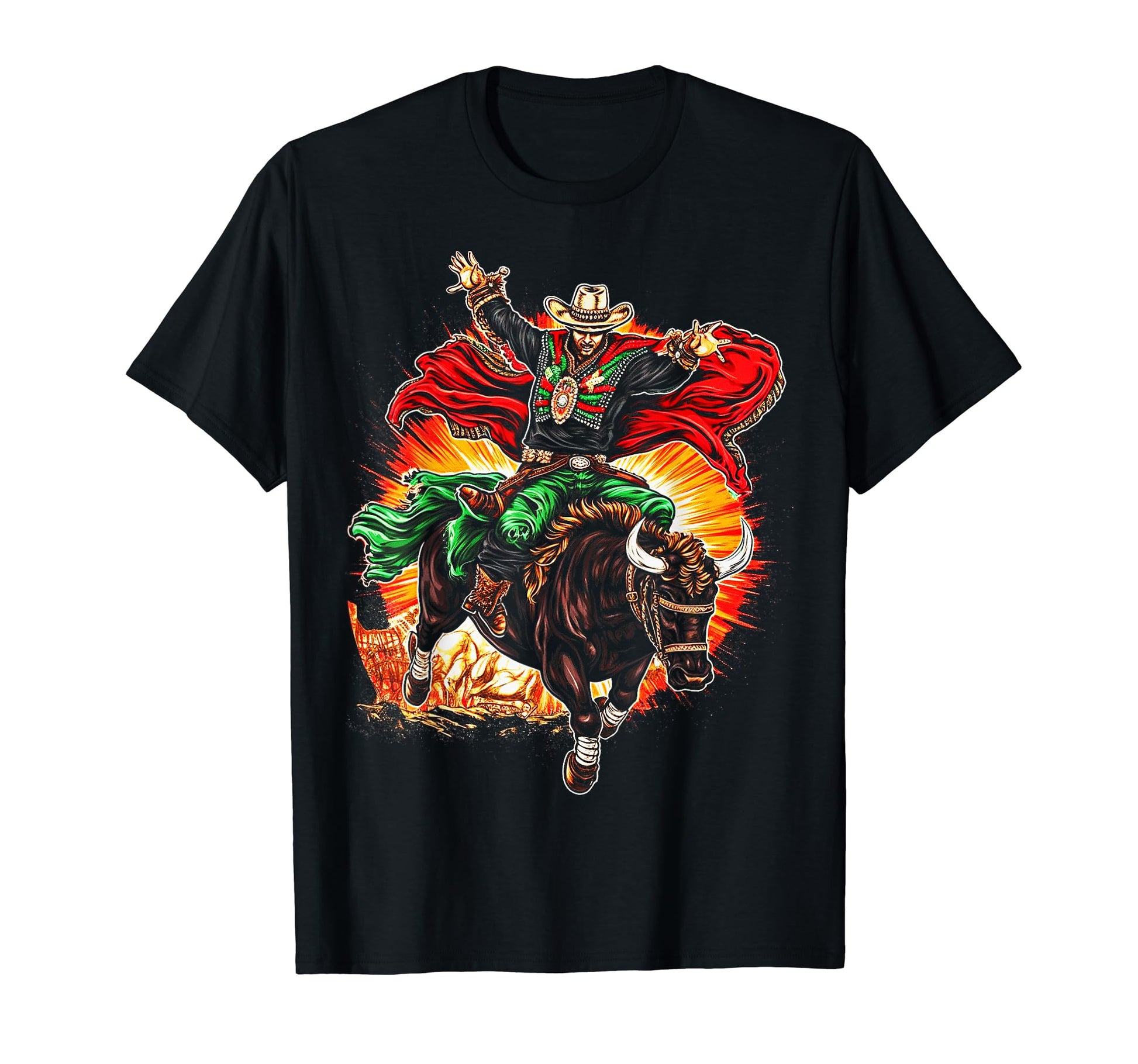 Cowboy Rodeo Horse Riding Usa T-Shirt - Casual Everyday Wear Men Women - T-Shirt, Sweatshirt, Hoodie