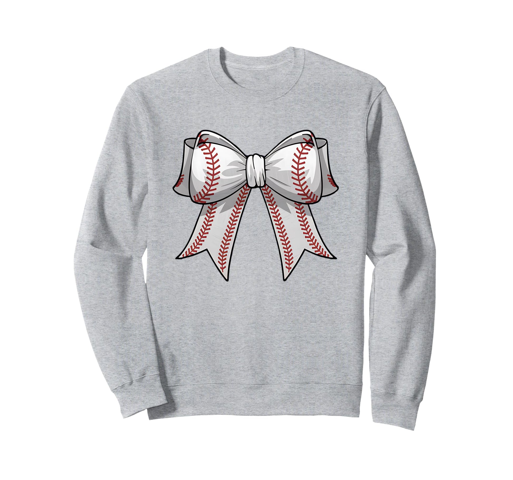 Baseball Coquette Bow White Mothers Sweatshirt - Minimalist Print Unisex - T-Shirt, Sweatshirt, Hoodie
