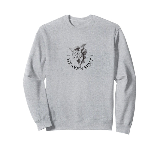 Angel Y2K Aesthetic Cherub Trendy 2000S Sweatshirt - Unique Graphic Unisex - T-Shirt, Sweatshirt, Hoodie