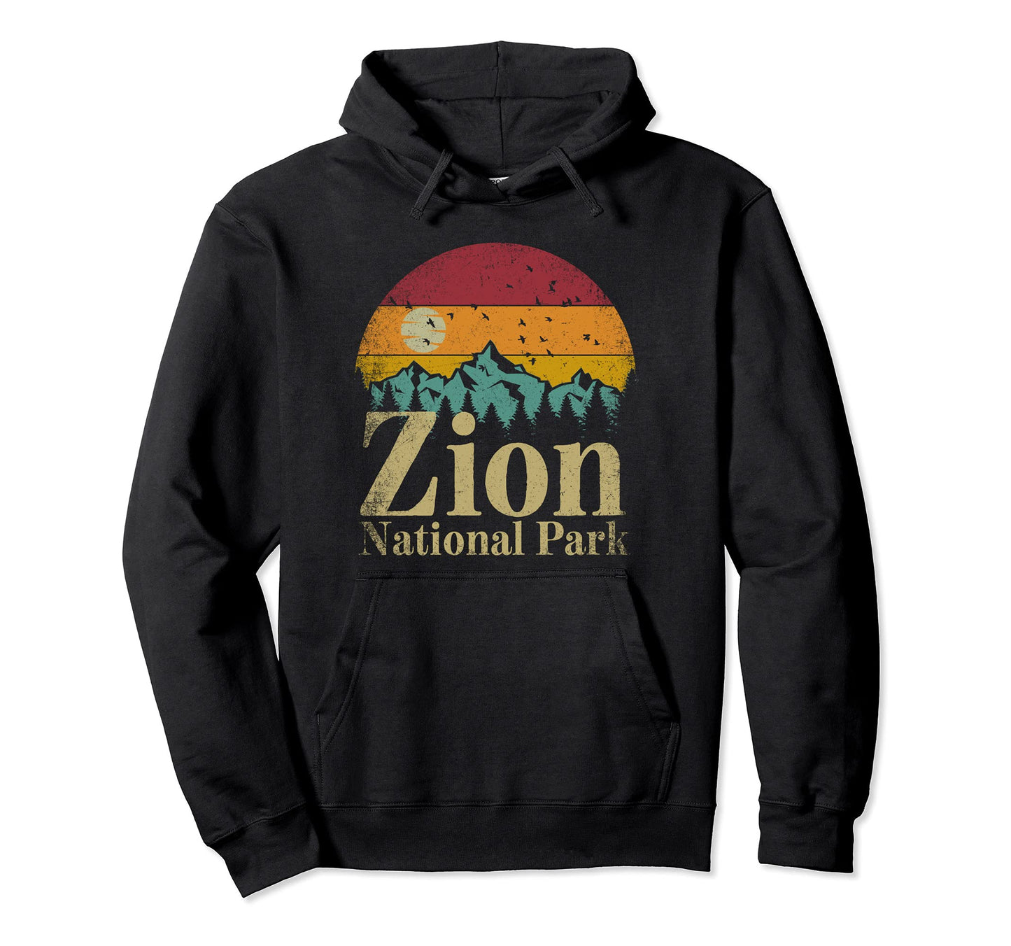 Zion National Park Hiking Camping Gift Hoodie - Trendy Graphic Unisex - T-Shirt, Sweatshirt, Hoodie