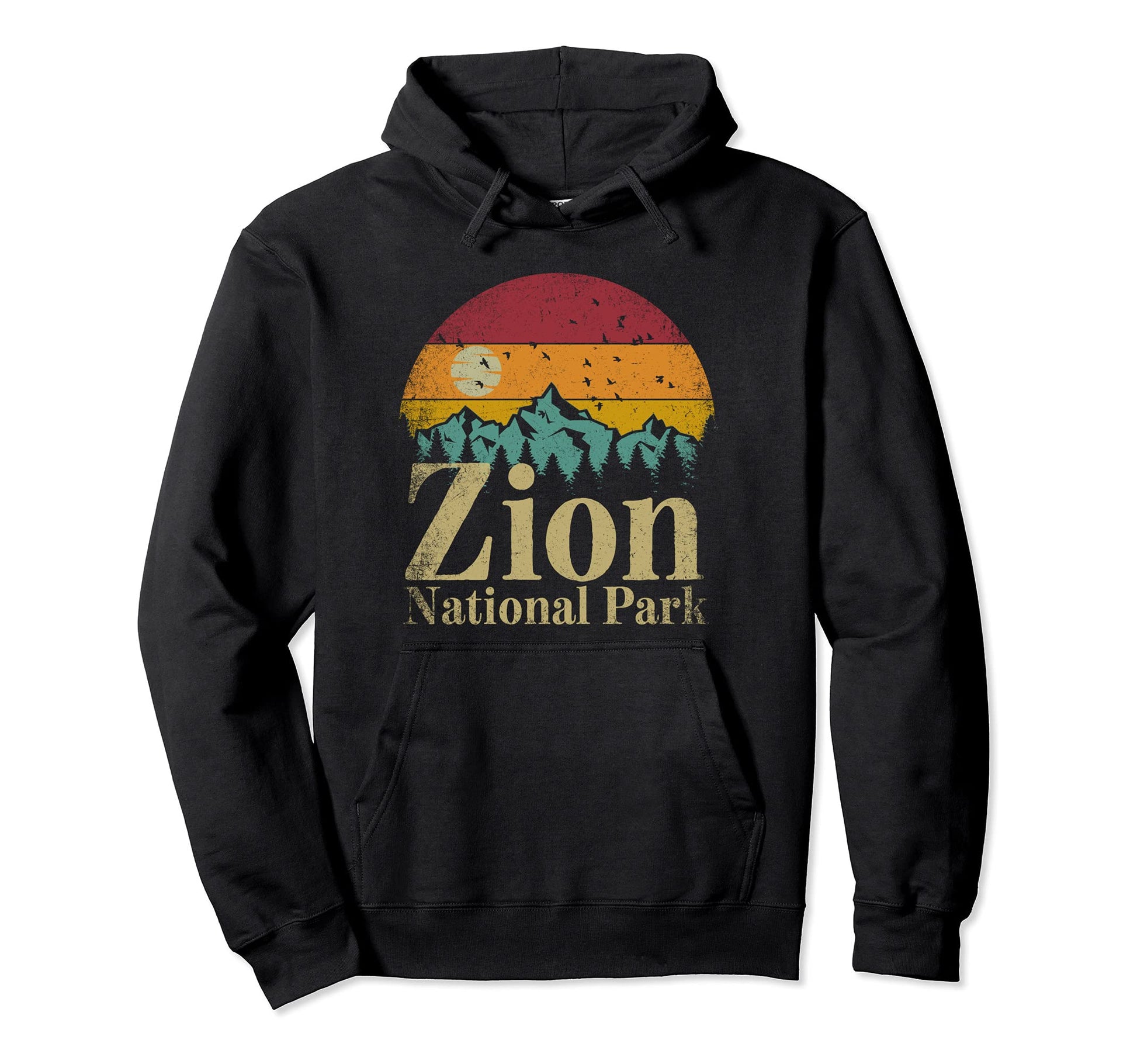 Zion National Park Hiking Camping Gift Hoodie - Trendy Graphic Unisex - T-Shirt, Sweatshirt, Hoodie