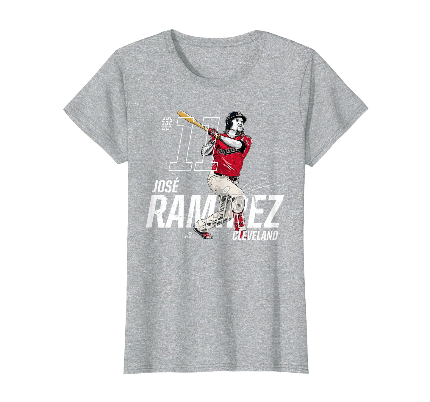 Dynamic Pose Jose Ramirez Cleveland T-Shirt - Custom Art Print Men Women - T-Shirt, Sweatshirt, Hoodie