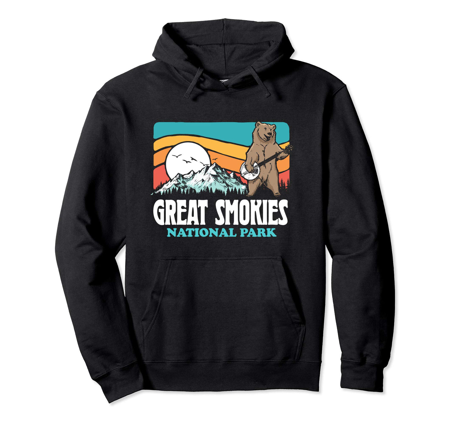 Great Smoky Mountains National Park Banjo Hoodie - Streetwear Style Unisex - T-Shirt, Sweatshirt, Hoodie