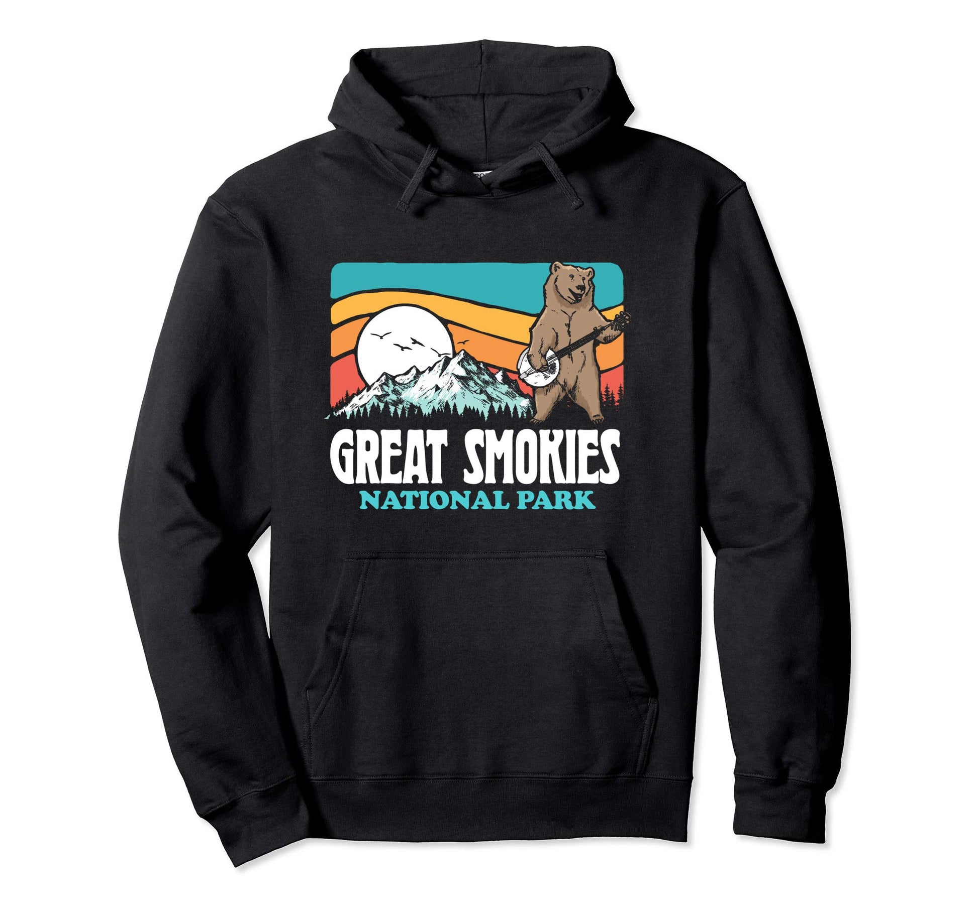 Great Smoky Mountains National Park Banjo Hoodie - Streetwear Style Unisex - T-Shirt, Sweatshirt, Hoodie