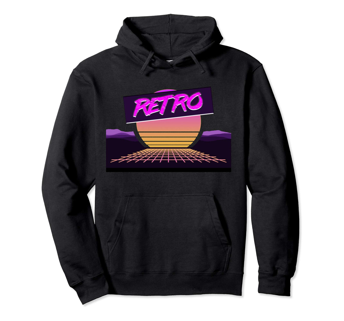 80S Digital Vaporwave Synthwave Outrun Hoodie - Trendy Graphic Unisex - T-Shirt, Sweatshirt, Hoodie
