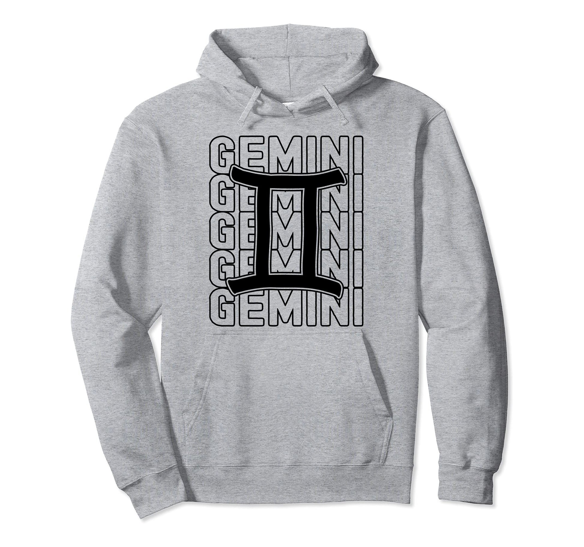 Gemini Zodiac Sign Typography Astrology Hoodie - Streetwear Style Men Women - T-Shirt, Sweatshirt, Hoodie