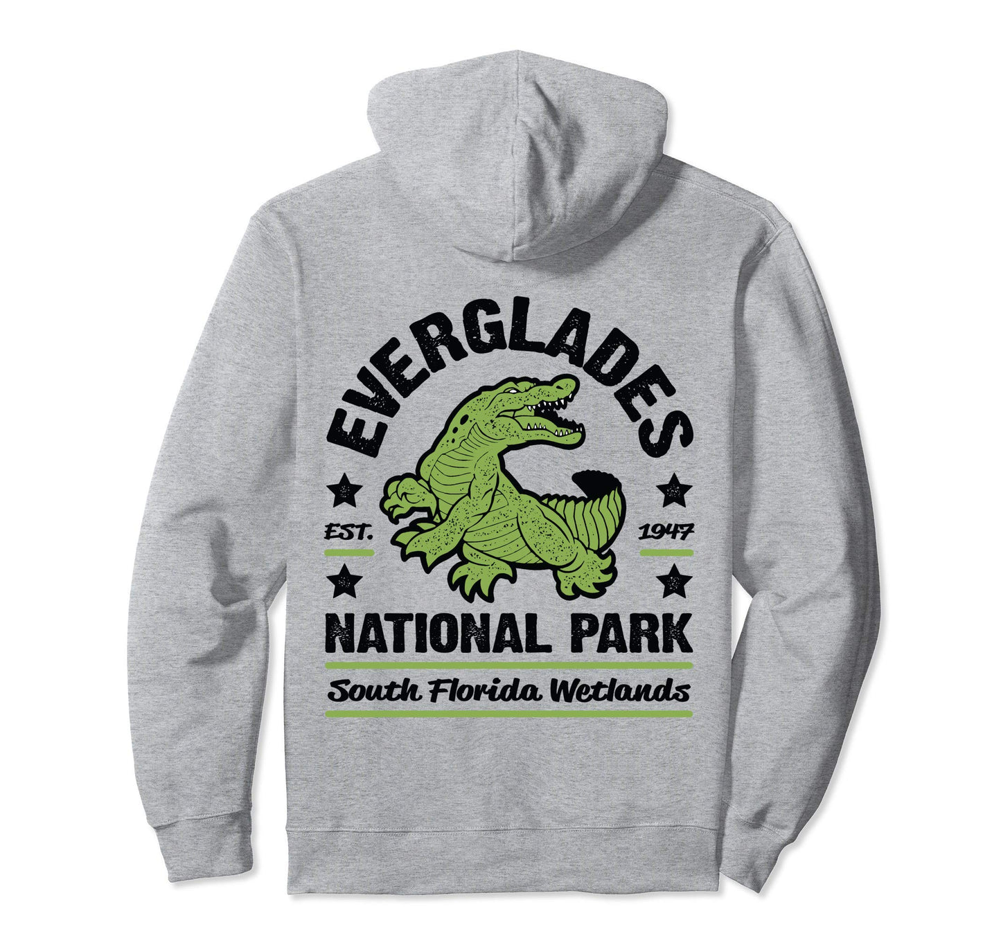 Everglades National Park Alligator Hoodie - Fun Novelty Design for Adults - T-Shirt, Sweatshirt, Hoodie