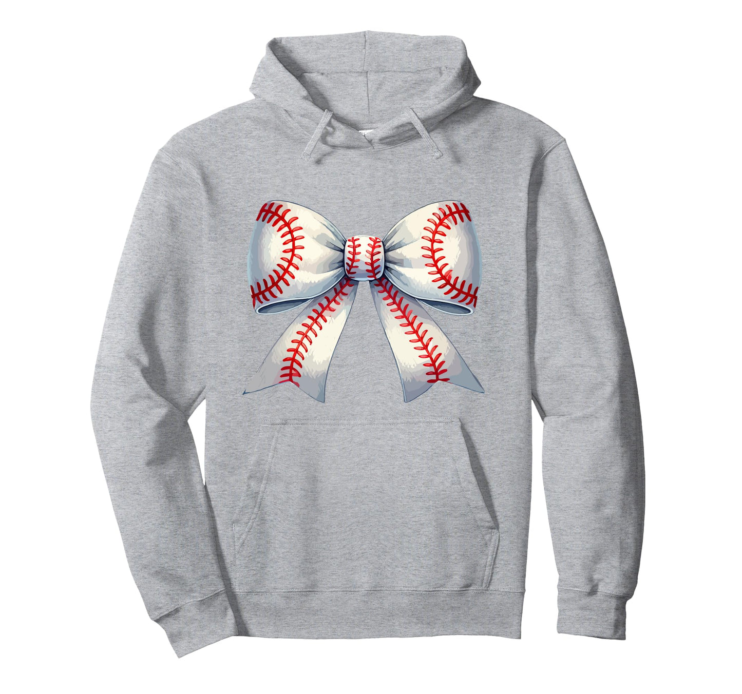 Coquette Baseball Bow Baseball Mom Hoodie - Streetwear Style Men Women - T-Shirt, Sweatshirt, Hoodie