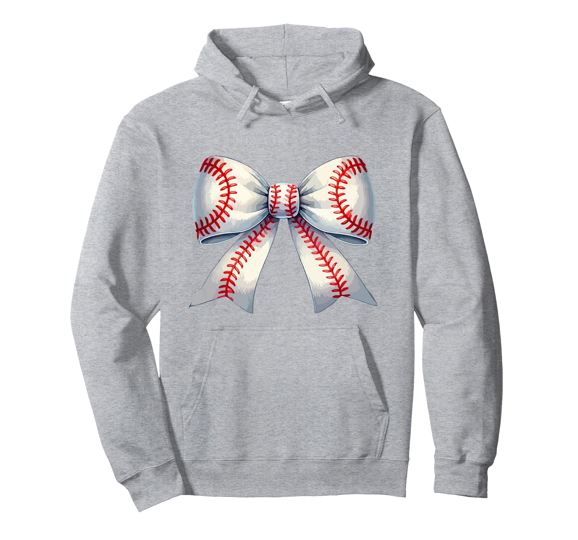Coquette Baseball Bow Baseball Mom Hoodie - Streetwear Style Men Women - T-Shirt, Sweatshirt, Hoodie