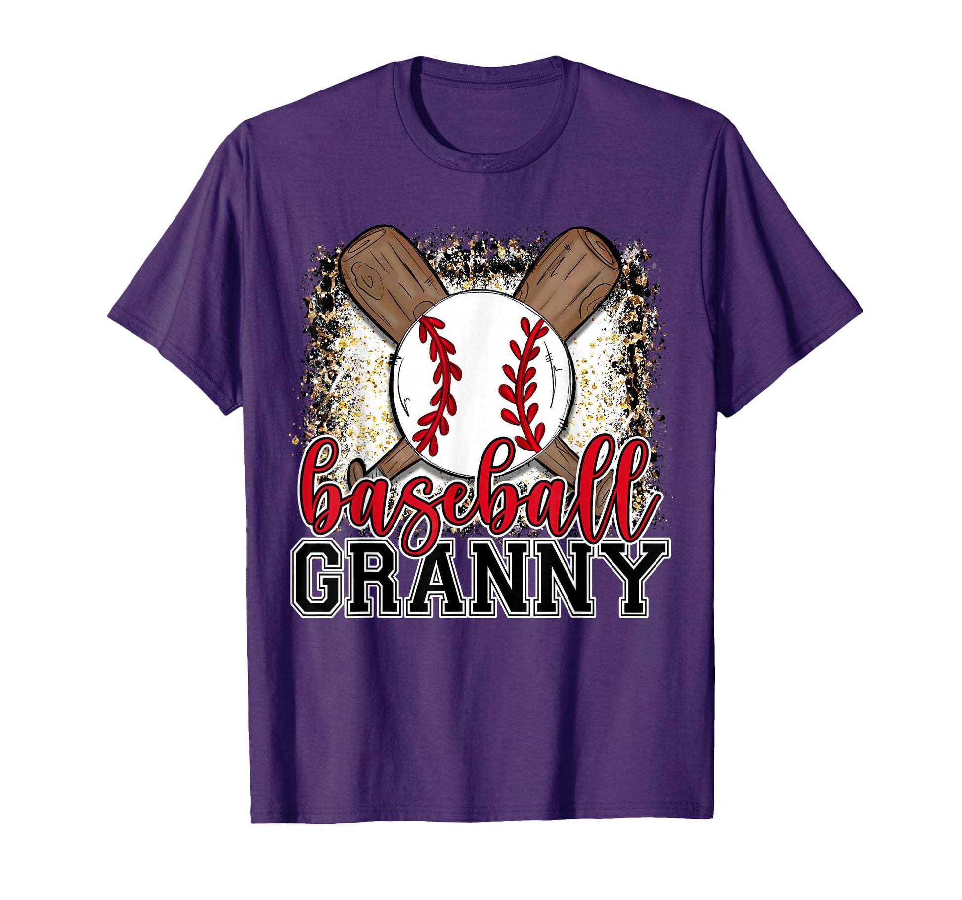 Baseball Granny Leopard Baseball T-Shirt - Minimalist Print Men Women - T-Shirt, Sweatshirt, Hoodie