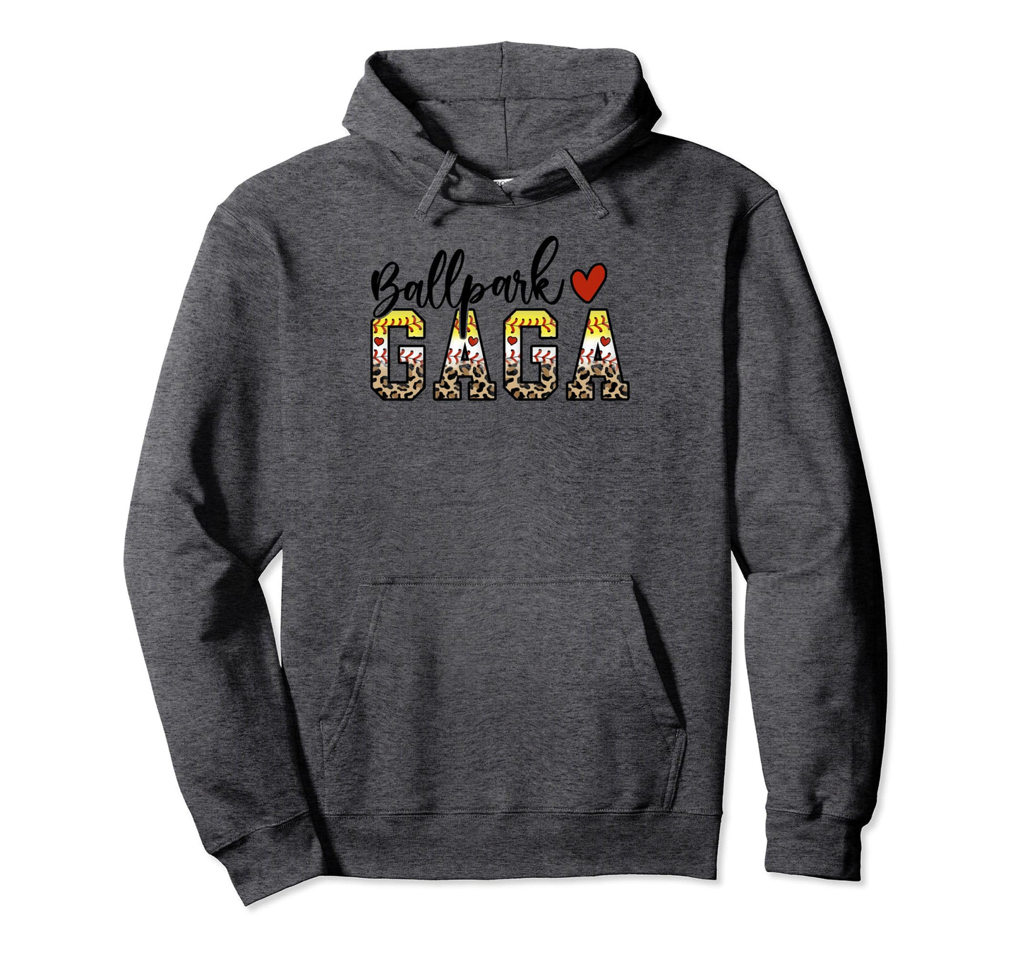 Ballpark Gaga Baseball Softball Mom Hoodie - Casual Everyday Wear Unisex - T-Shirt, Sweatshirt, Hoodie