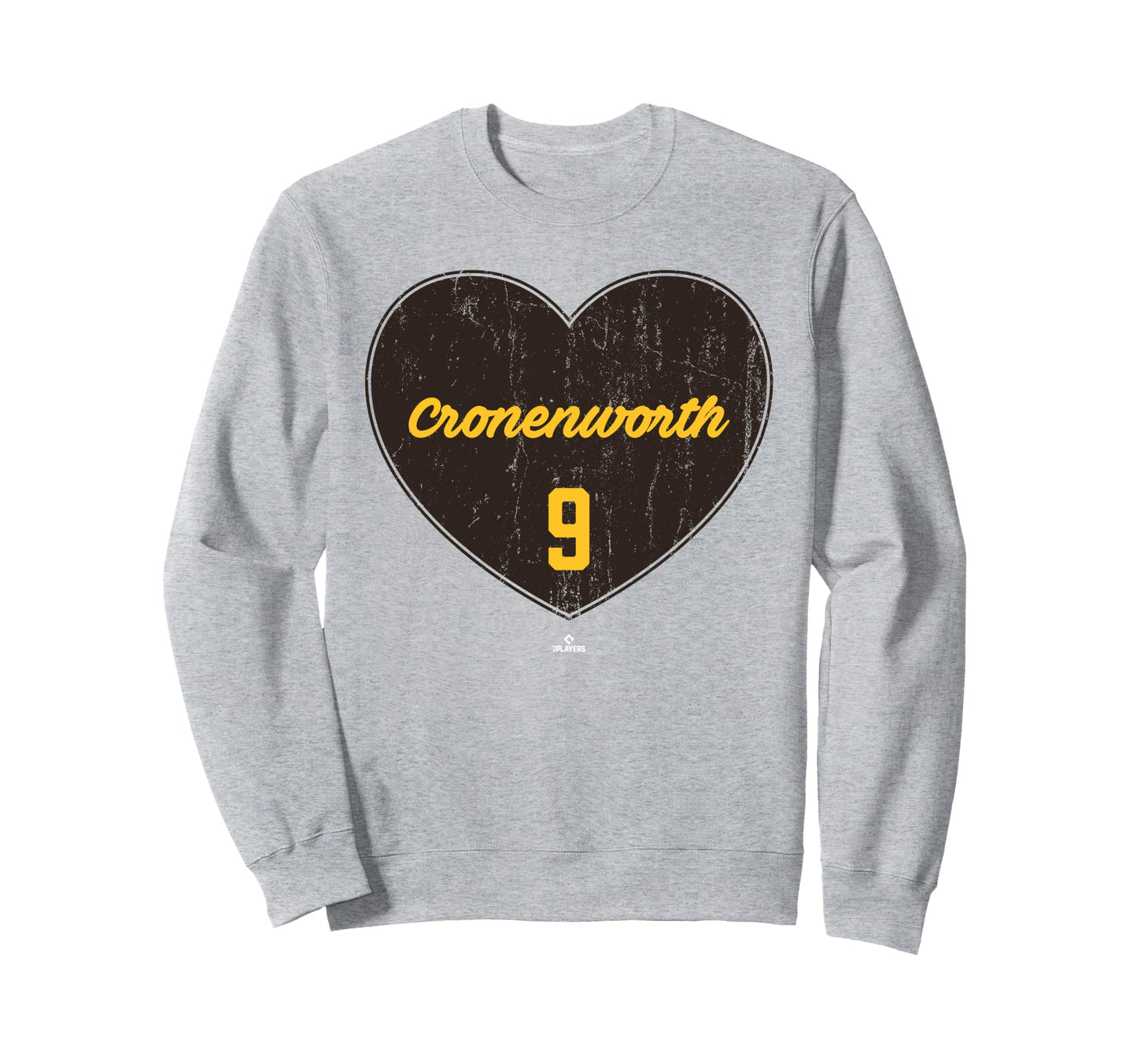 Distressed Heart Jake Cronenworth San Sweatshirt - Graphic Print Unisex - T-Shirt, Sweatshirt, Hoodie