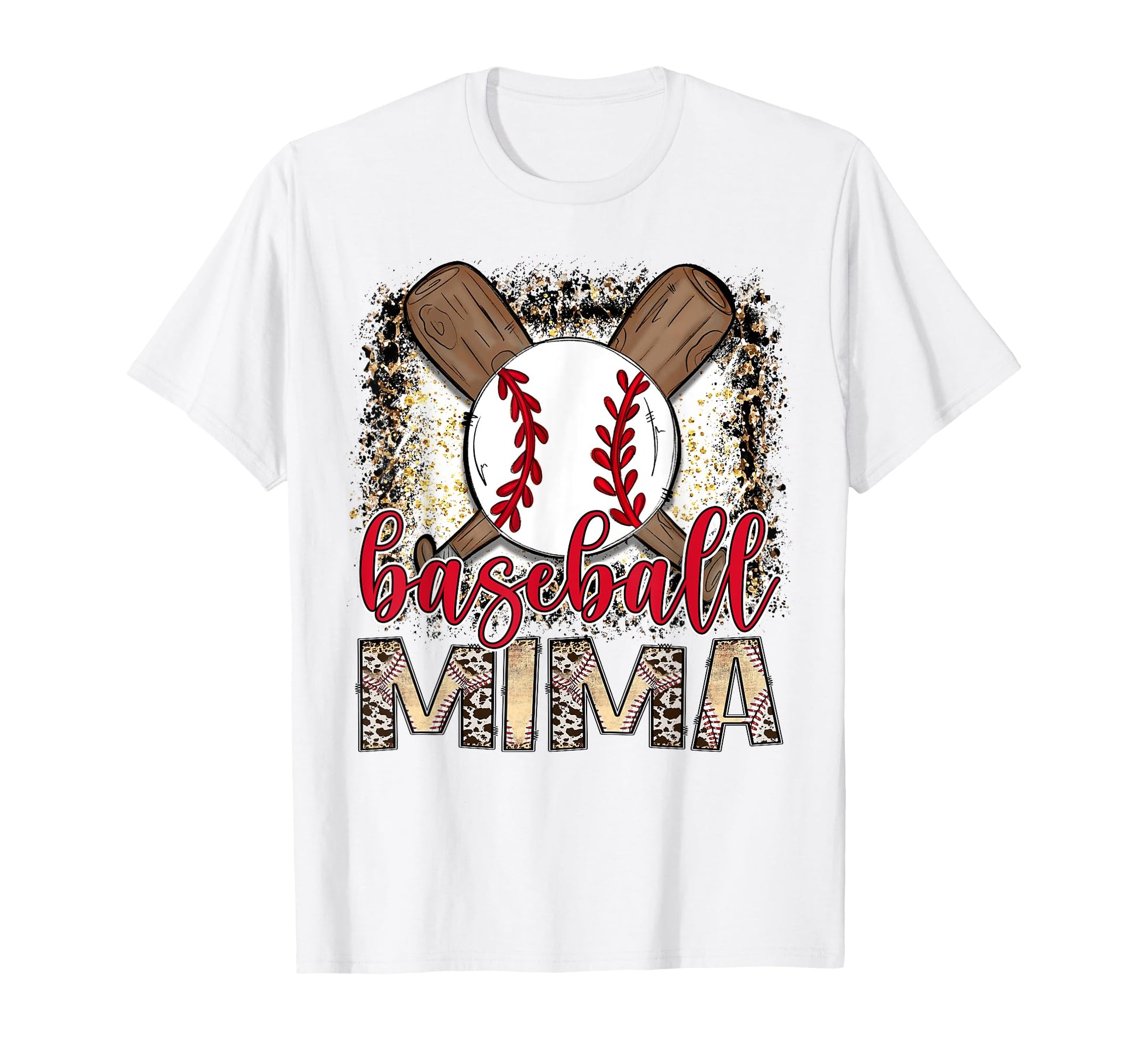 Baseball Mima Leopard Proud Ball Mima T-Shirt - Minimalist Print Men Women - T-Shirt, Sweatshirt, Hoodie