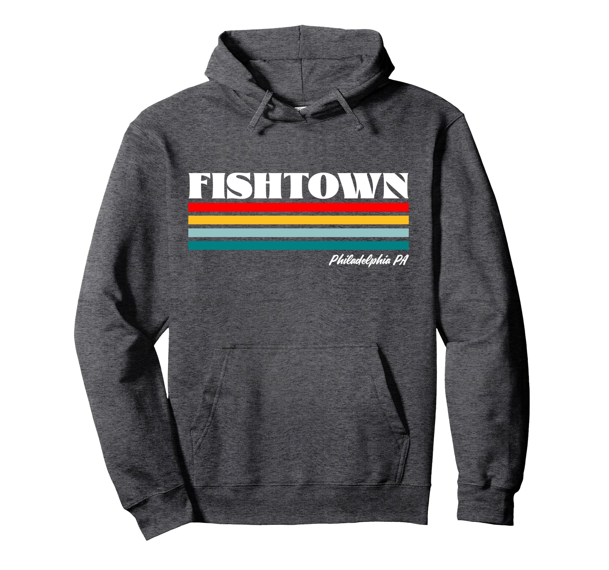 Fishtown Philadelphia Pa Rainbow Hoodie - Novelty Apparel for Adults - T-Shirt, Sweatshirt, Hoodie