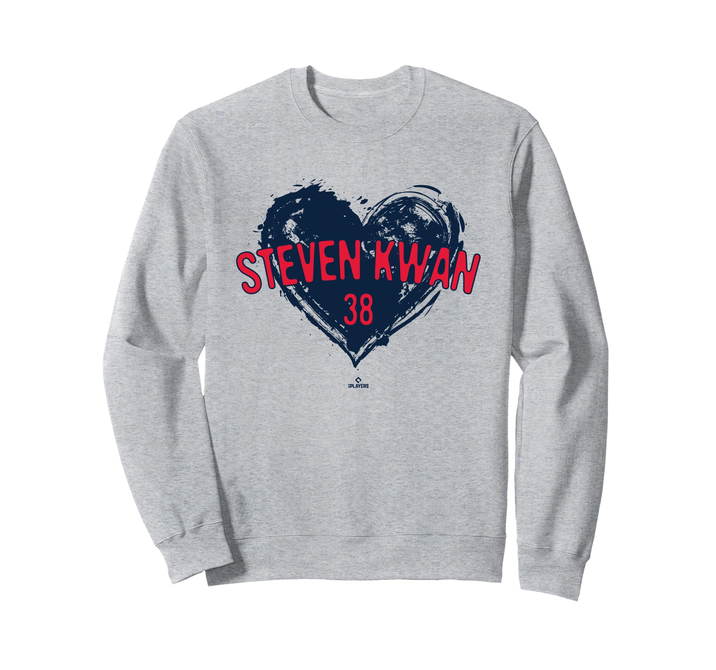 Distressed Heart Steven Kwan Sweatshirt - Aesthetic Graphic Unisex - T-Shirt, Sweatshirt, Hoodie