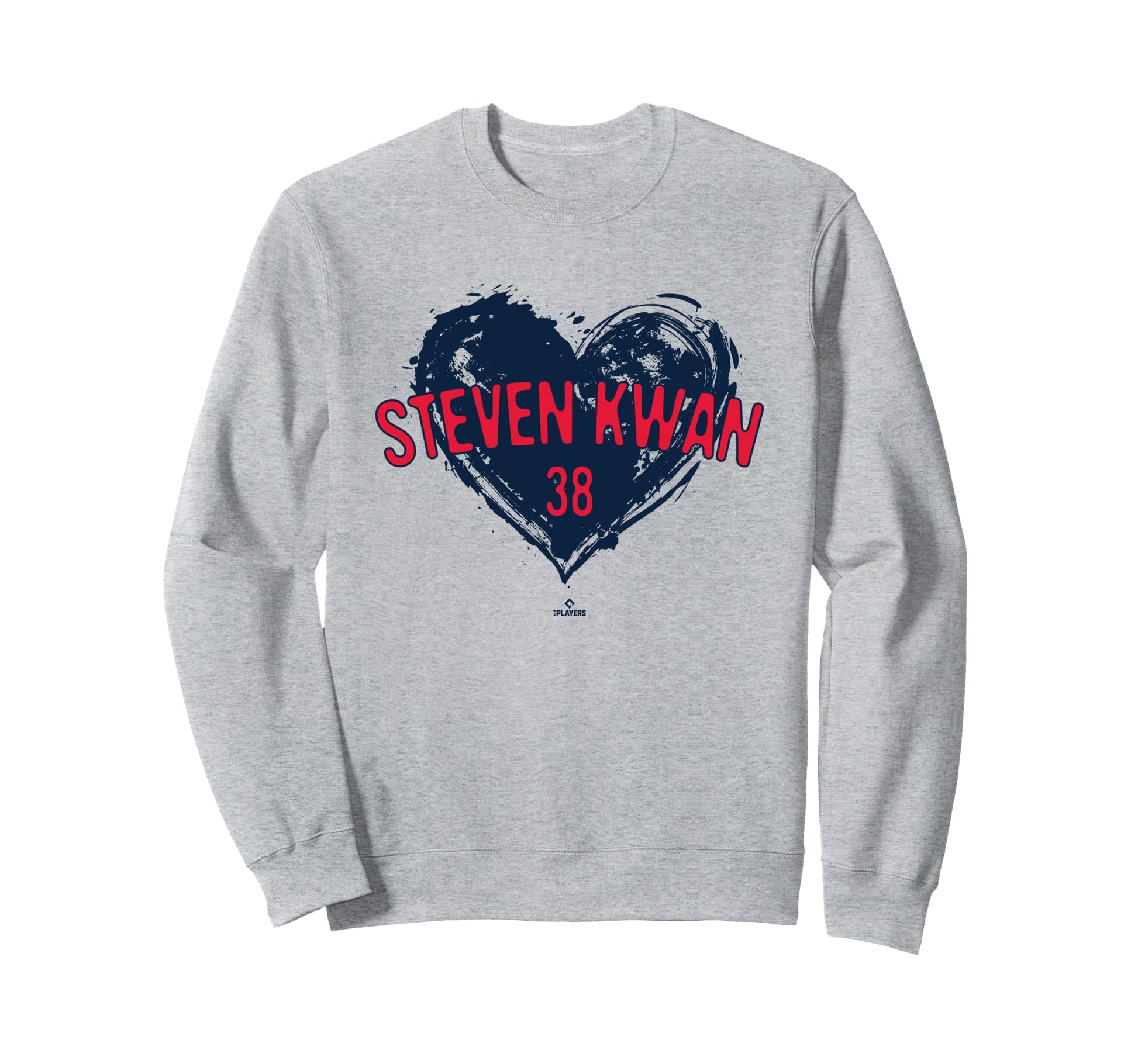 Distressed Heart Steven Kwan Sweatshirt - Aesthetic Graphic Unisex - T-Shirt, Sweatshirt, Hoodie