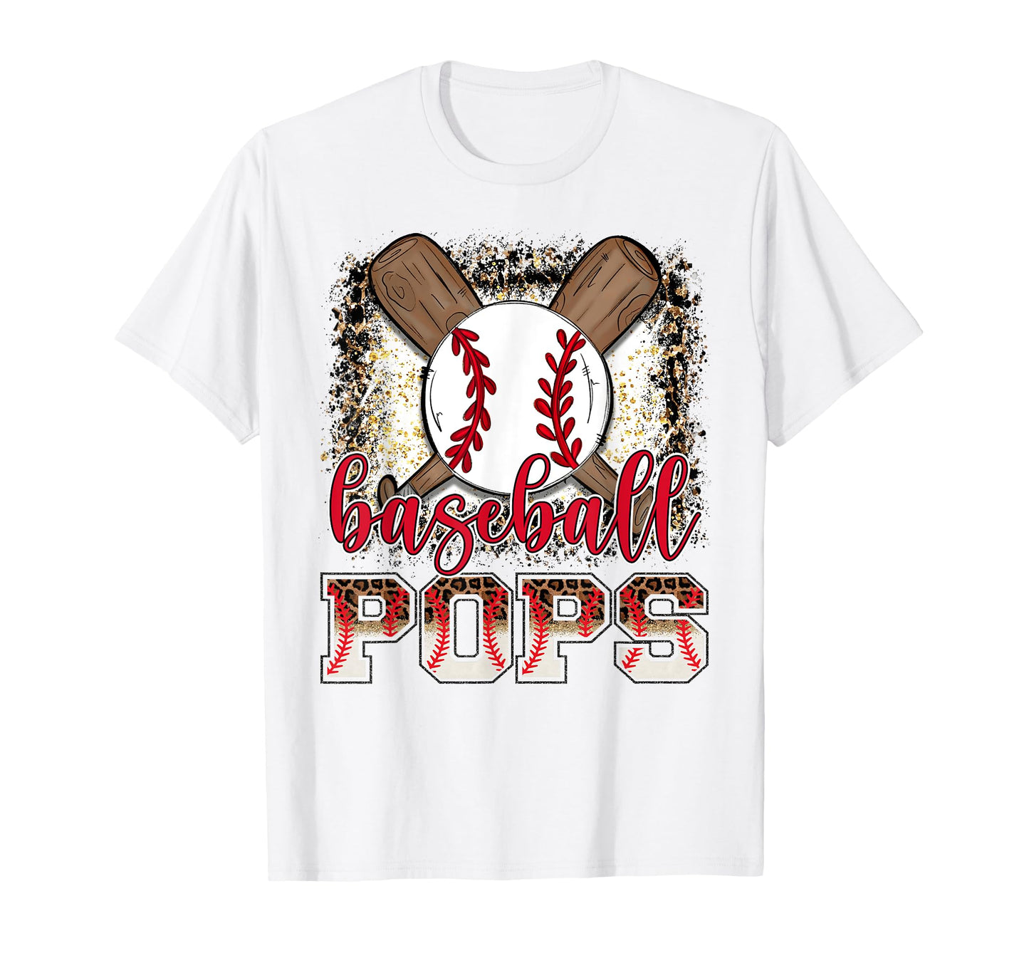 Baseball Pops Leopard Proud Ball Pops T-Shirt - Custom Art Print Unisex - T-Shirt, Sweatshirt, Hoodie