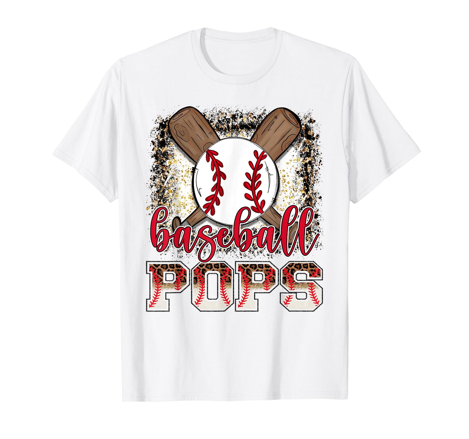 Baseball Pops Leopard Proud Ball Pops T-Shirt - Custom Art Print Unisex - T-Shirt, Sweatshirt, Hoodie