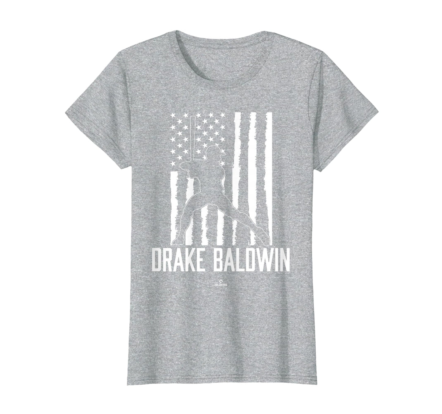 Distressed Flag Swing Drake Baldwin T-Shirt - Minimalist Print Men Women - T-Shirt, Sweatshirt, Hoodie