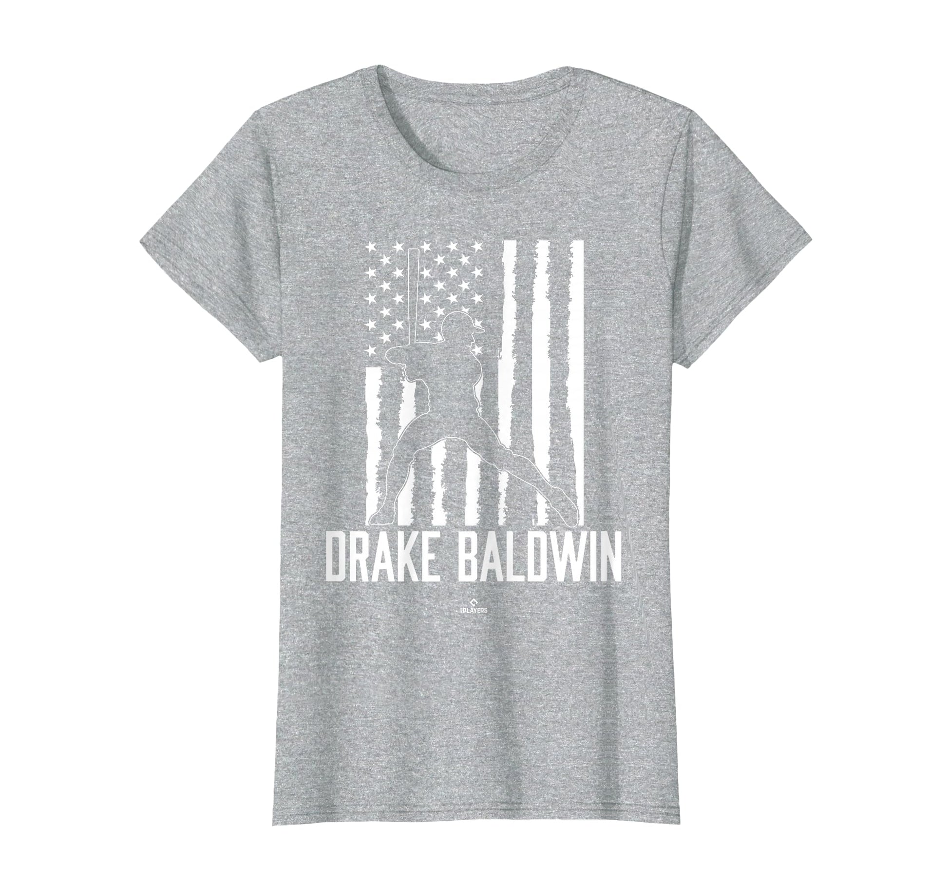 Distressed Flag Swing Drake Baldwin T-Shirt - Minimalist Print Men Women - T-Shirt, Sweatshirt, Hoodie
