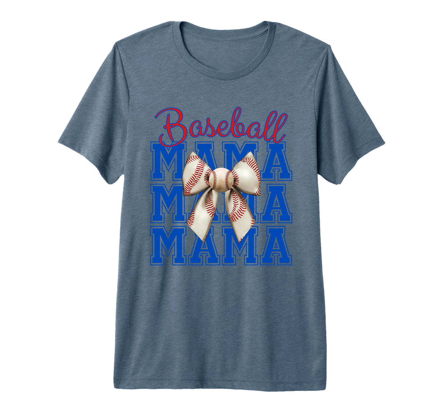 Baseball Mama Coquette Bow Aesthetic T-Shirt - Streetwear Style for Adults - T-Shirt, Sweatshirt, Hoodie