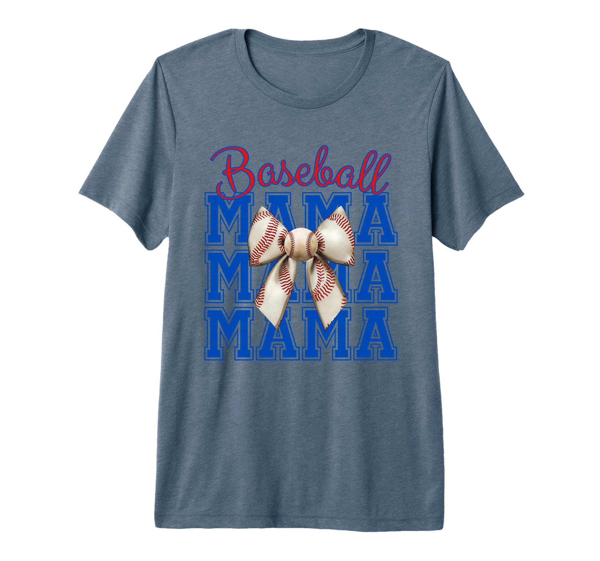 Baseball Mama Coquette Bow Aesthetic T-Shirt - Streetwear Style for Adults - T-Shirt, Sweatshirt, Hoodie