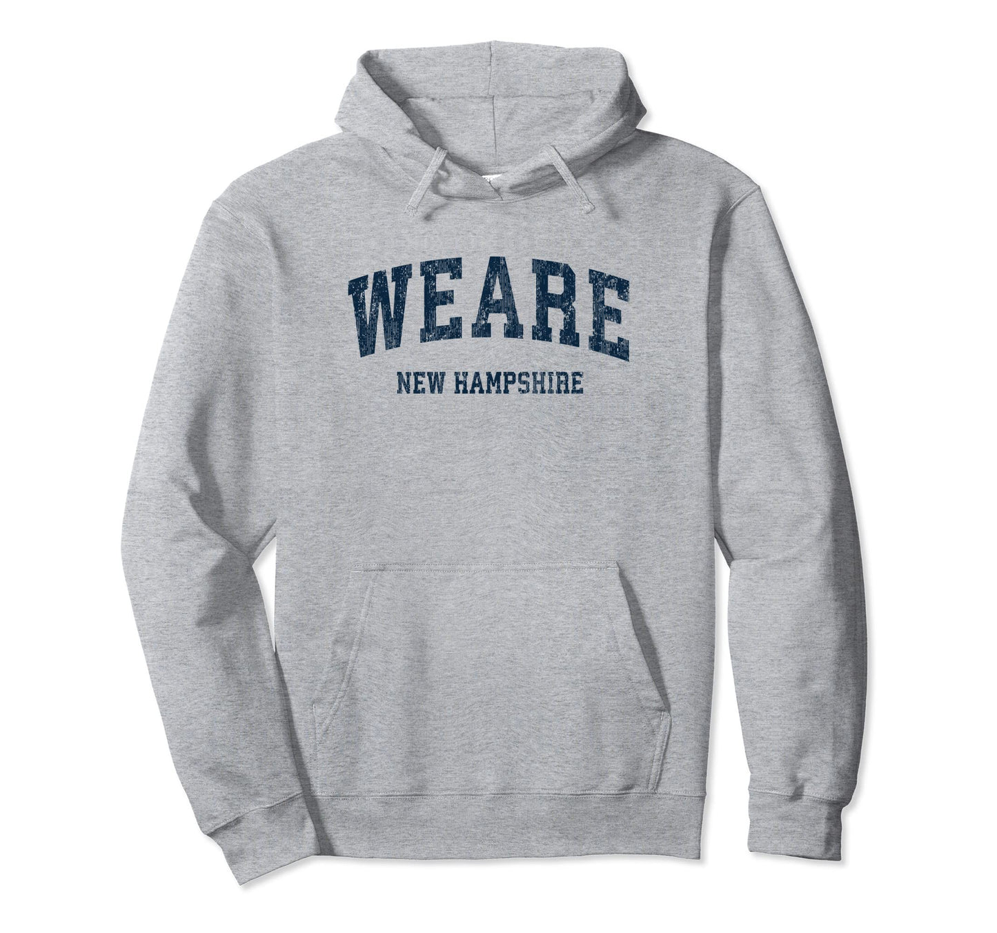 Weare New Hampshire Nh Varsity Sports Navy Hoodie - Trendy Graphic Unisex - T-Shirt, Sweatshirt, Hoodie